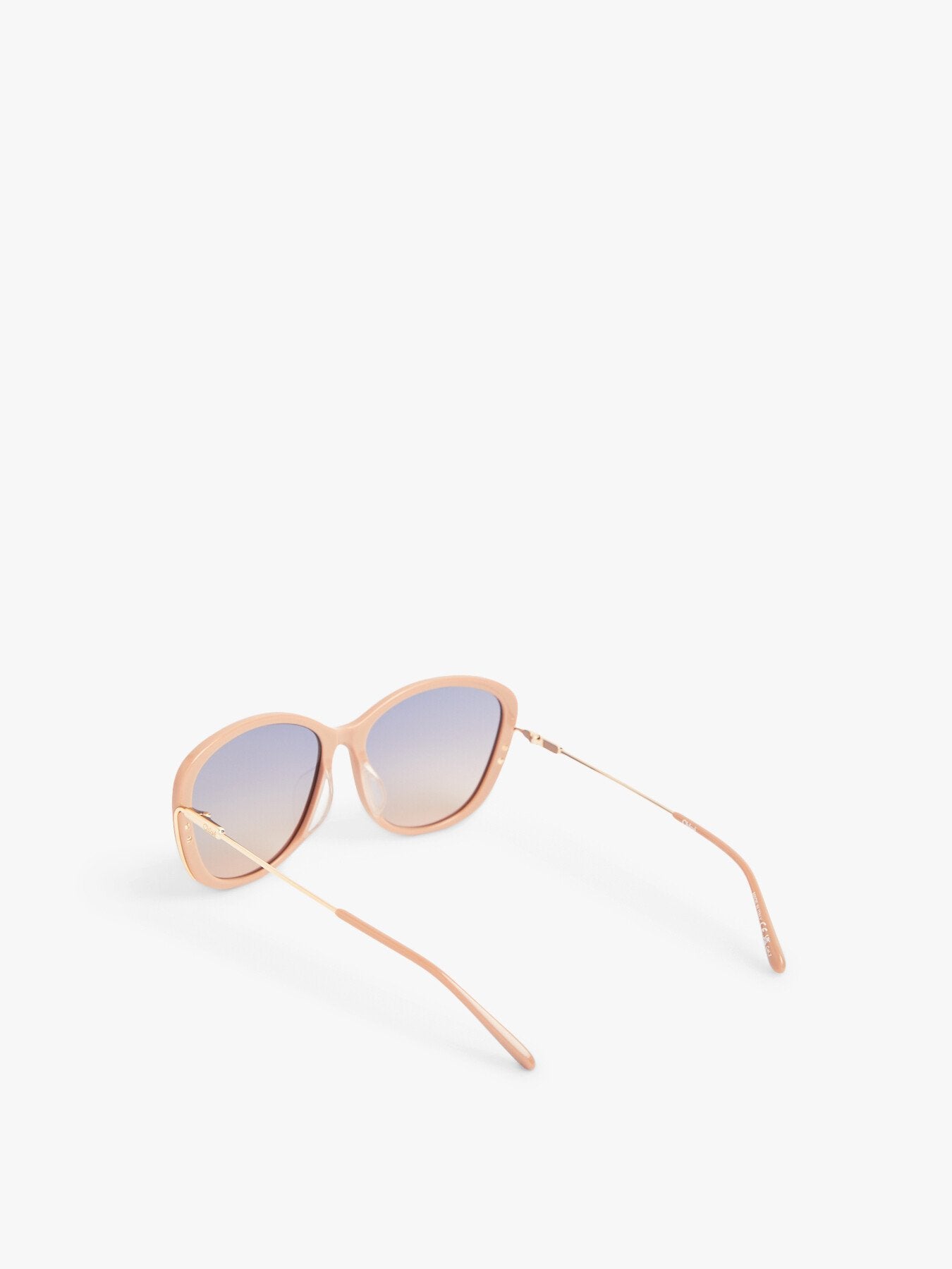Cat Eye Acetate and Metal Sunglasses