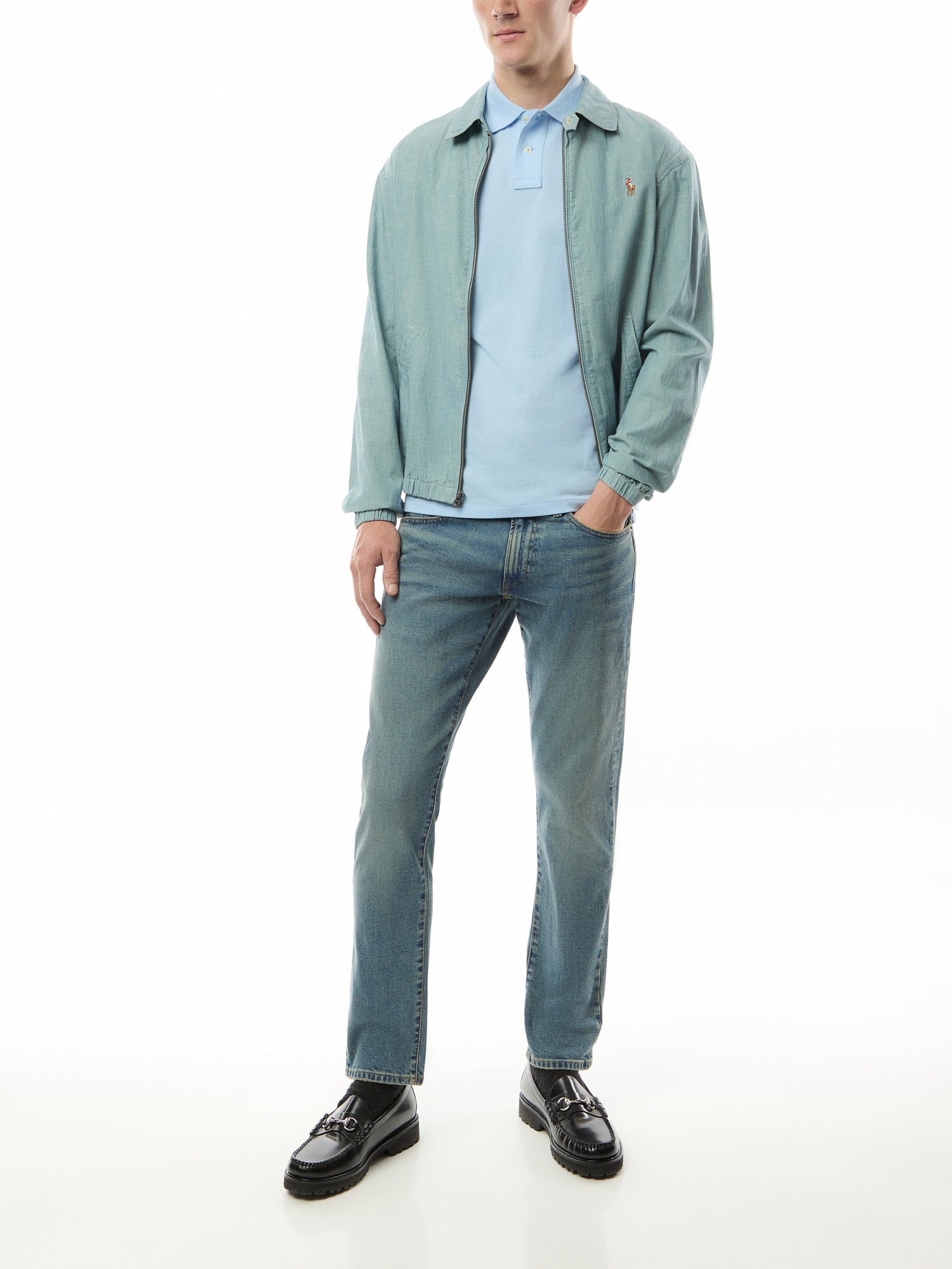 Custom Slim Fit Mesh Polo Shirt