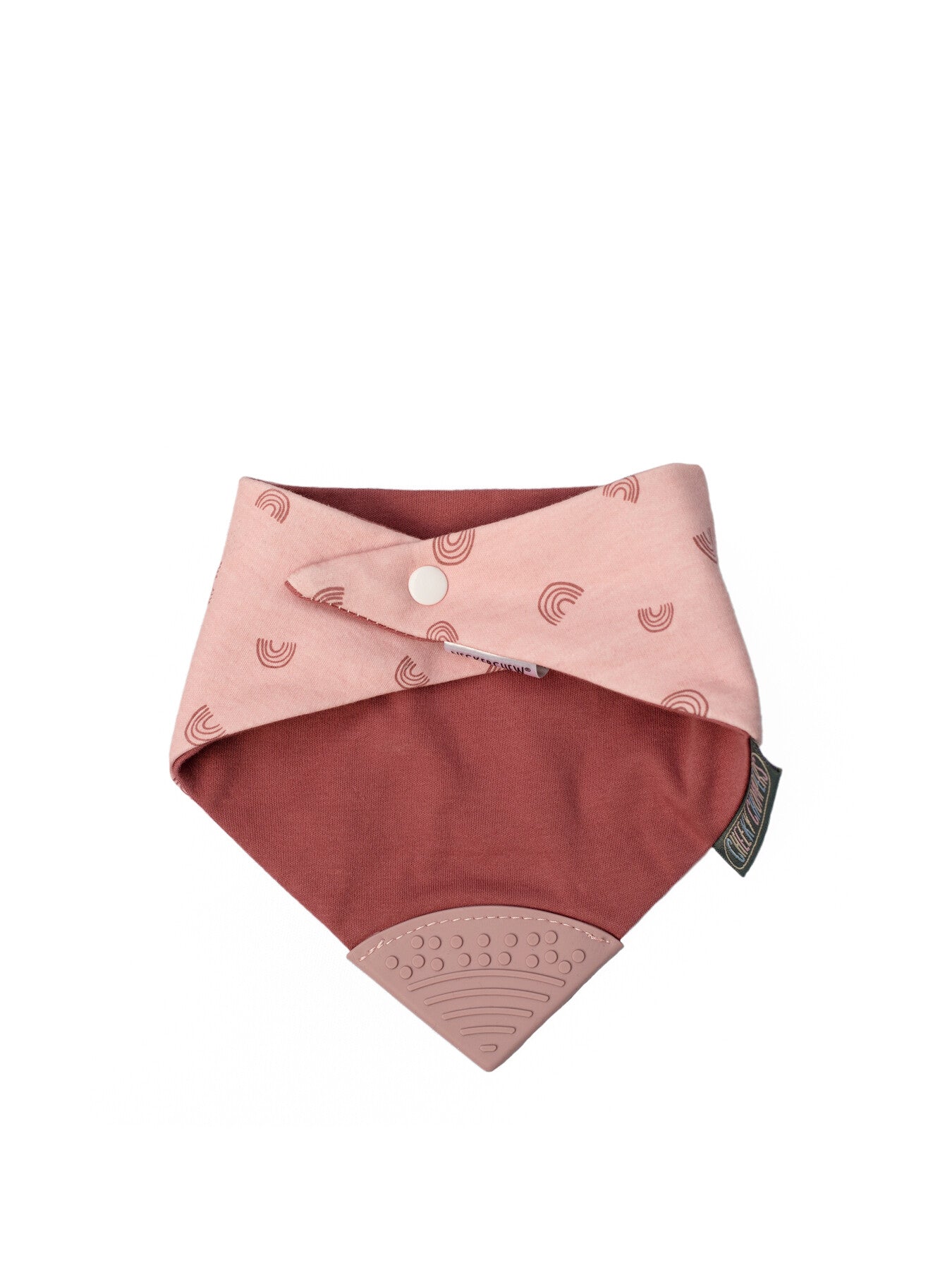 Cheeky Chompers Teething Dribble Bib Rainbow Rose