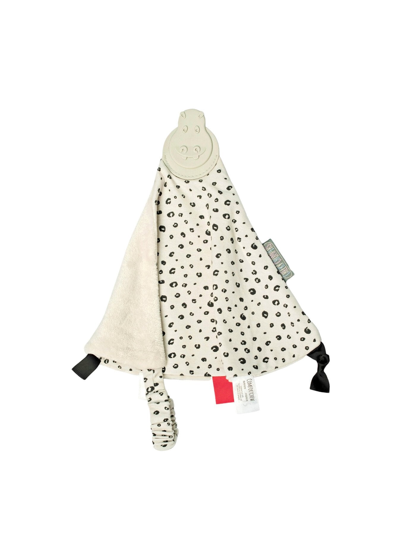 Cheeky Chompers Baby Comforter with Teether Leopard Spots