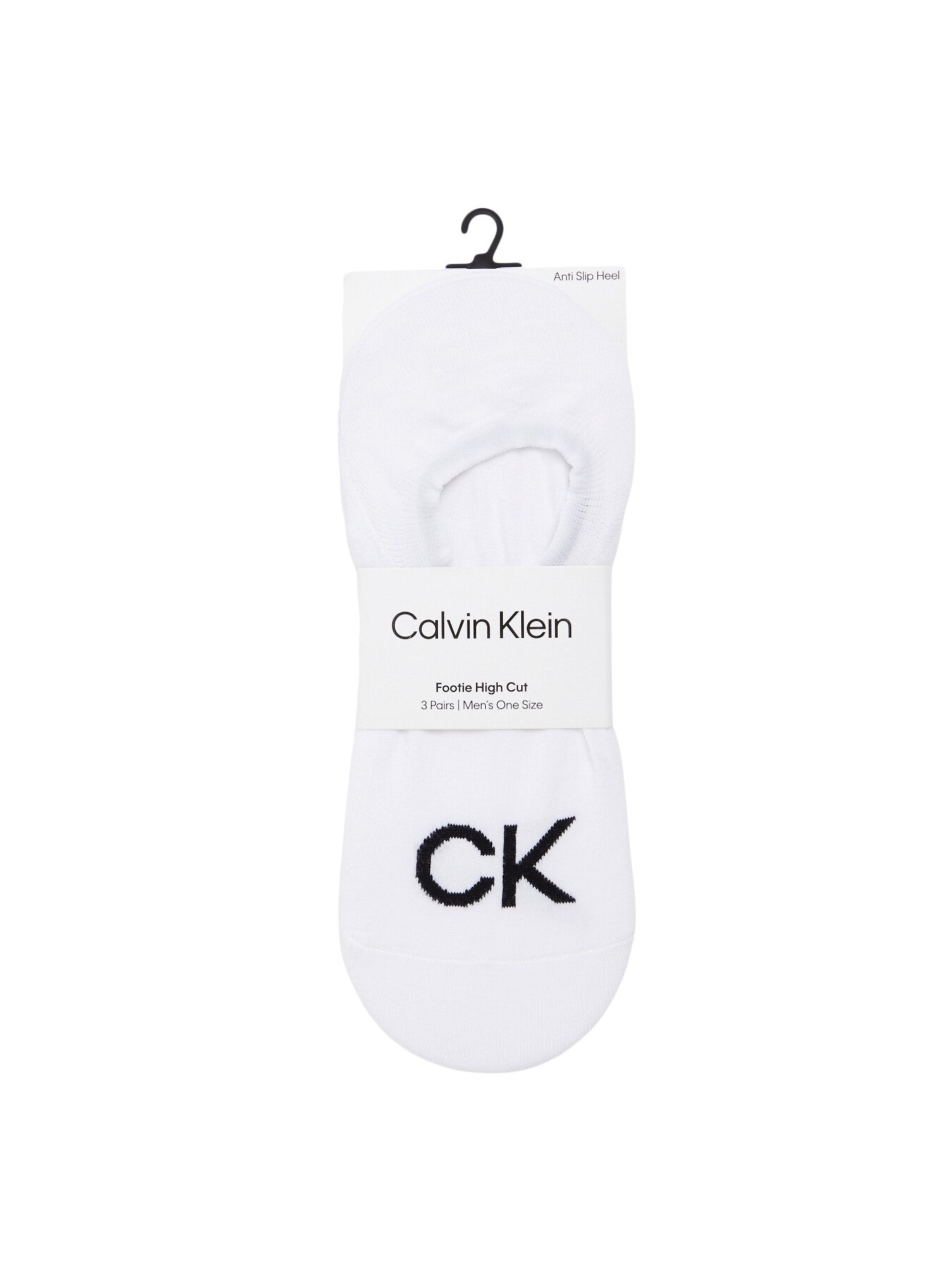 Ck Men Footie High Cut 3P Logo