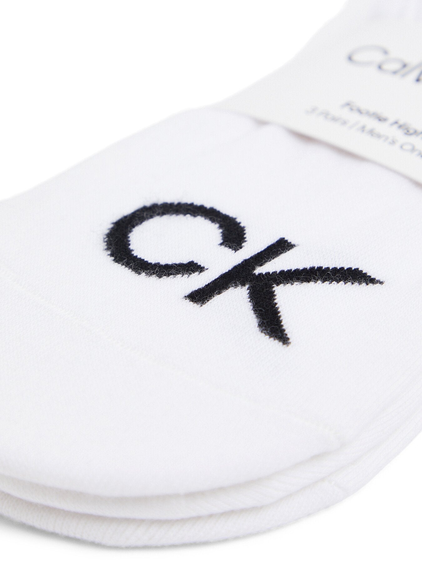 Ck Men Footie High Cut 3P Logo