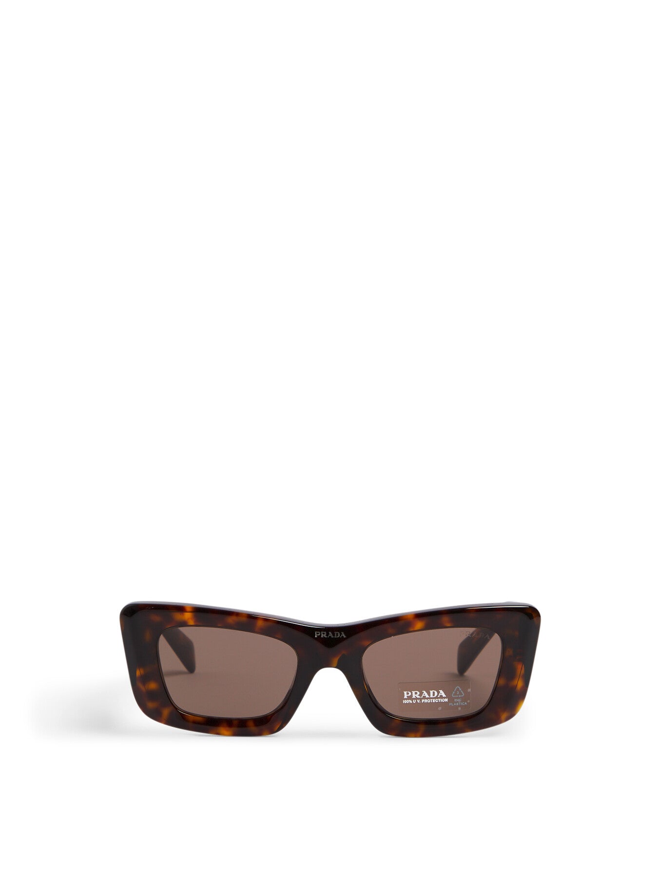 PR 13ZS Rectangular Geometric Acetate Sunglasses