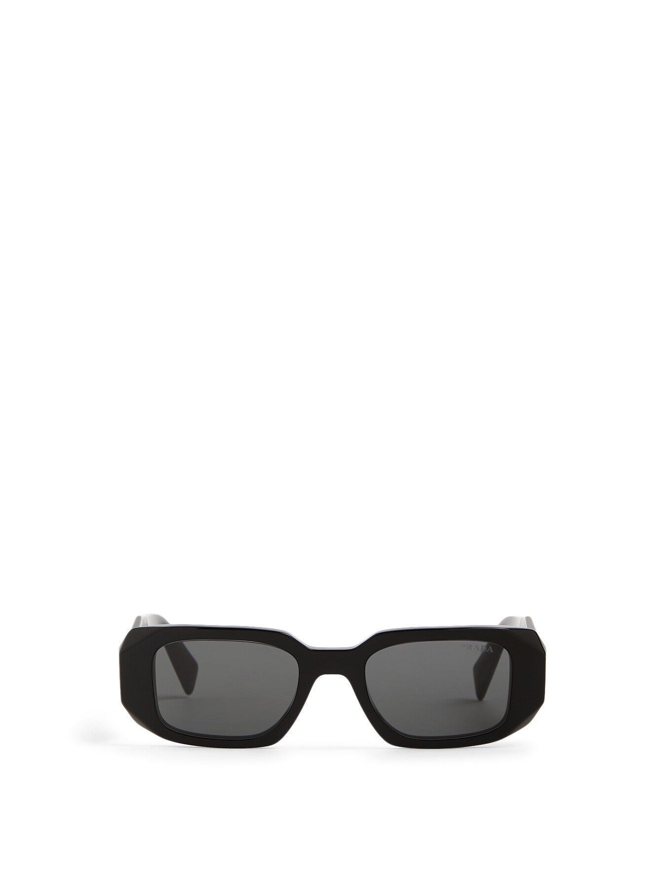 PR 17WS Slim Frame Acetate Geometric Arm Sunglasses