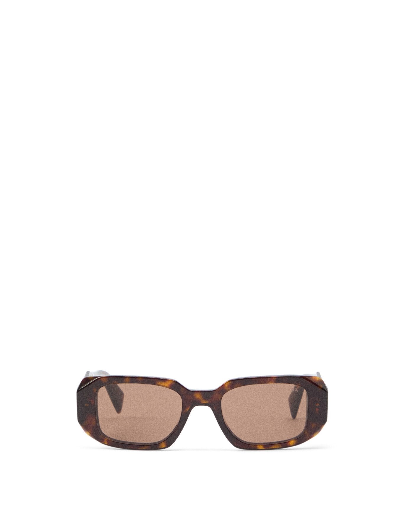 PR 17WS Slim Frame Acetate Geometric Arm Sunglasses