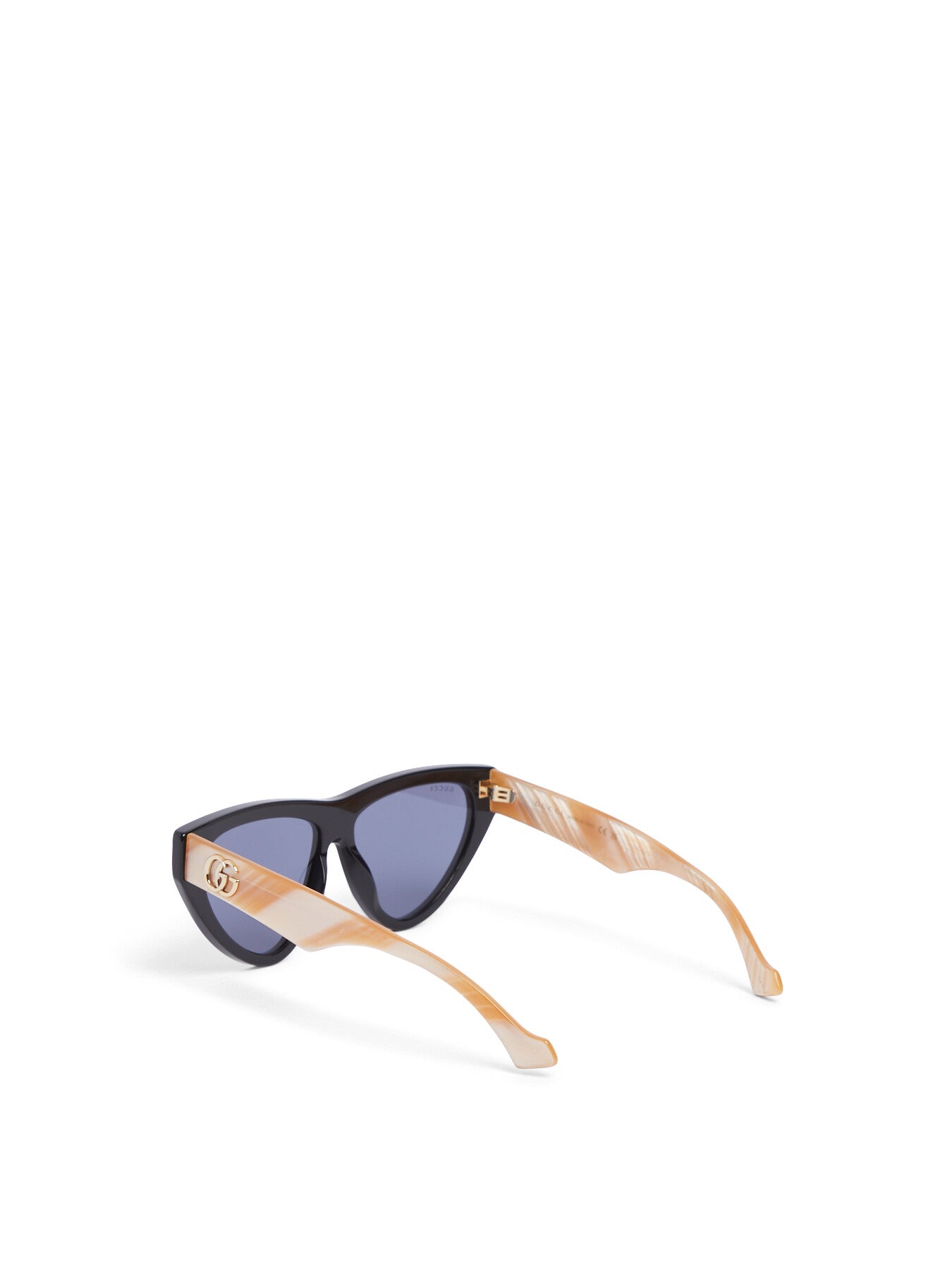 GG1333S Cat Eye Contrast Arm Black Acetate Sunglasses