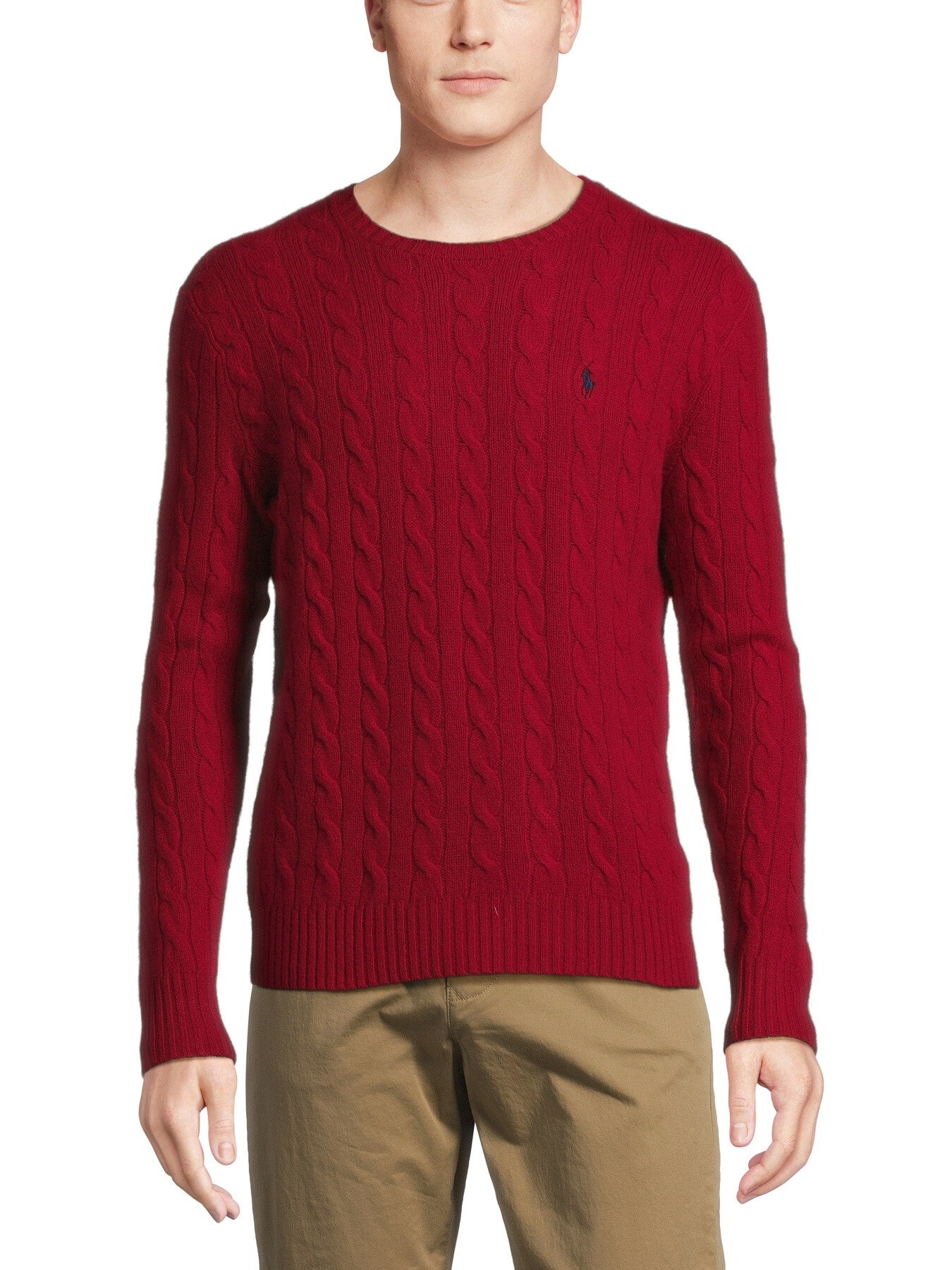 Cable Knit Wool Cashmere Sweater