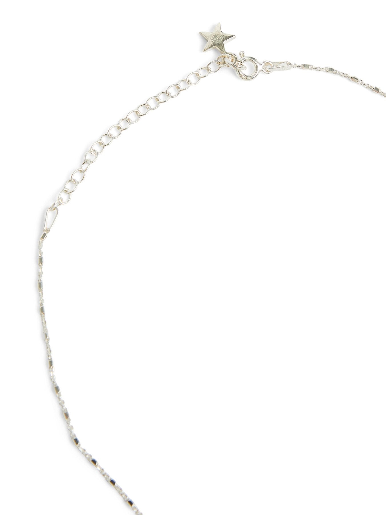 Delicate Cube Interlocking Heart And Angel Wing Necklace