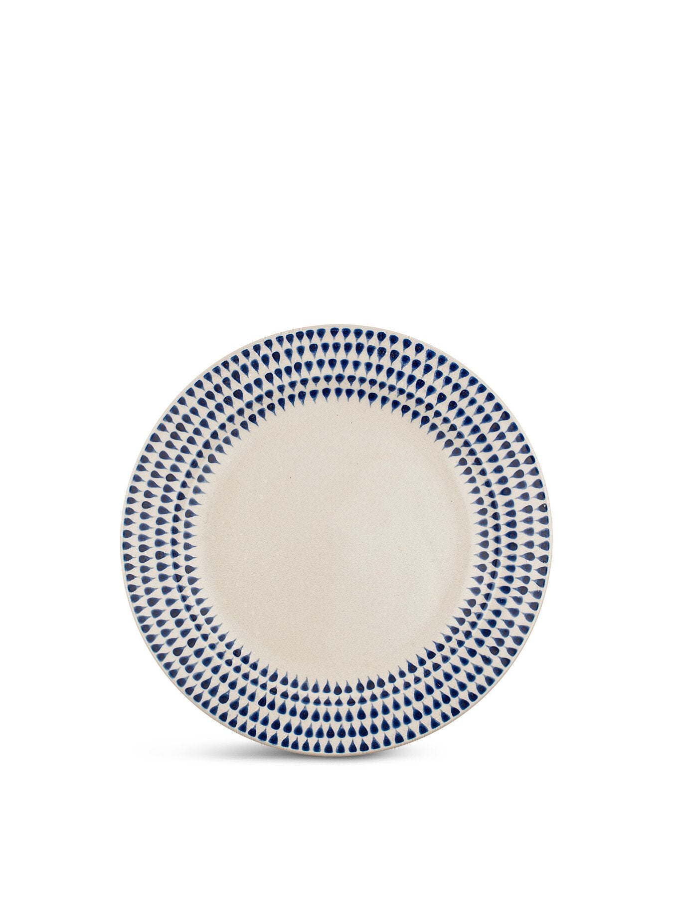 Nkuku Indigo Drop Side Plate Handmade Ceramic - Main Image