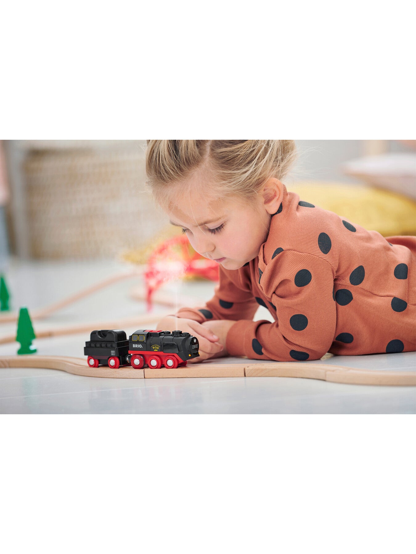 Battery-Operated Steaming Train