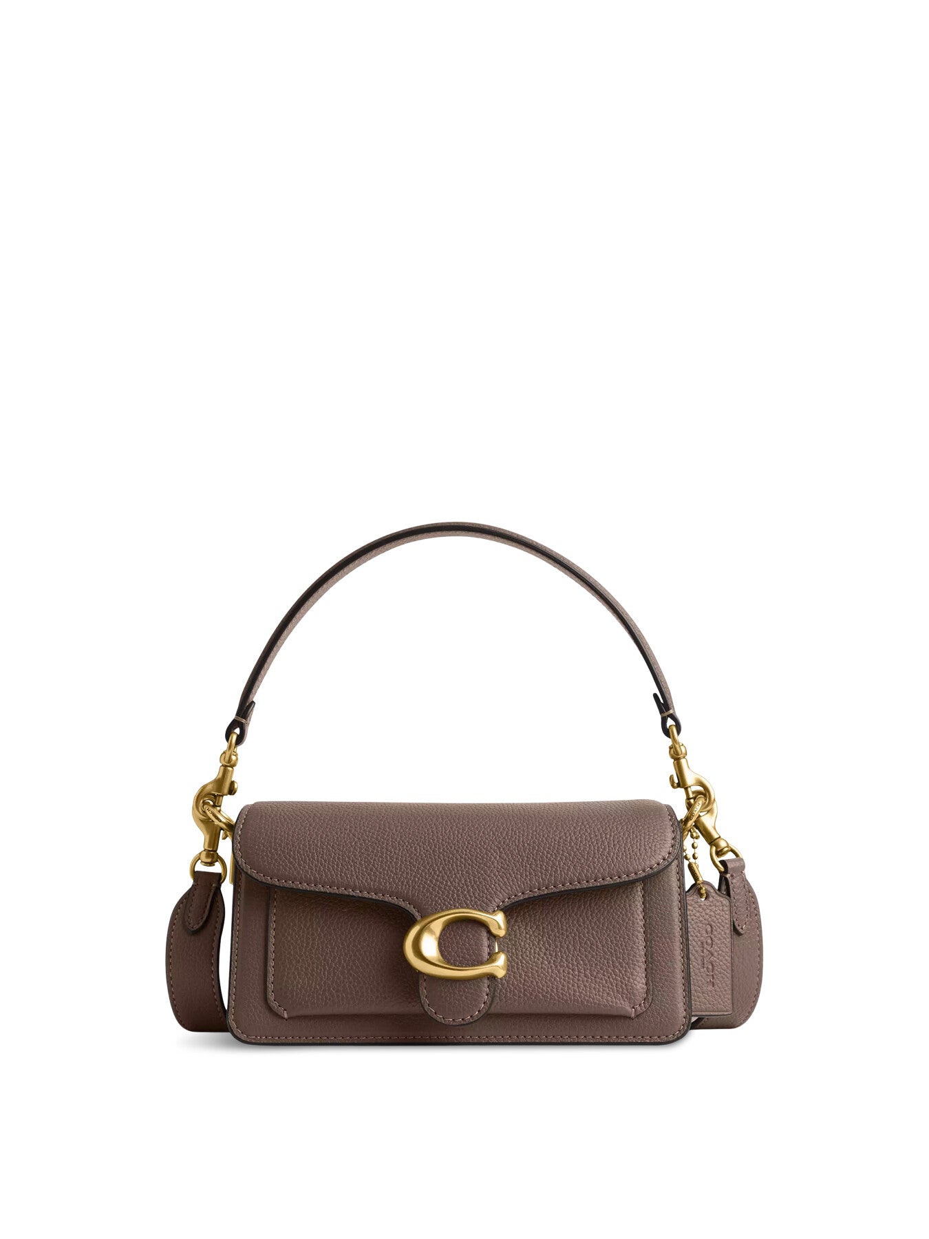 Polished Pebble Leather Tabby Shoulder Bag 20