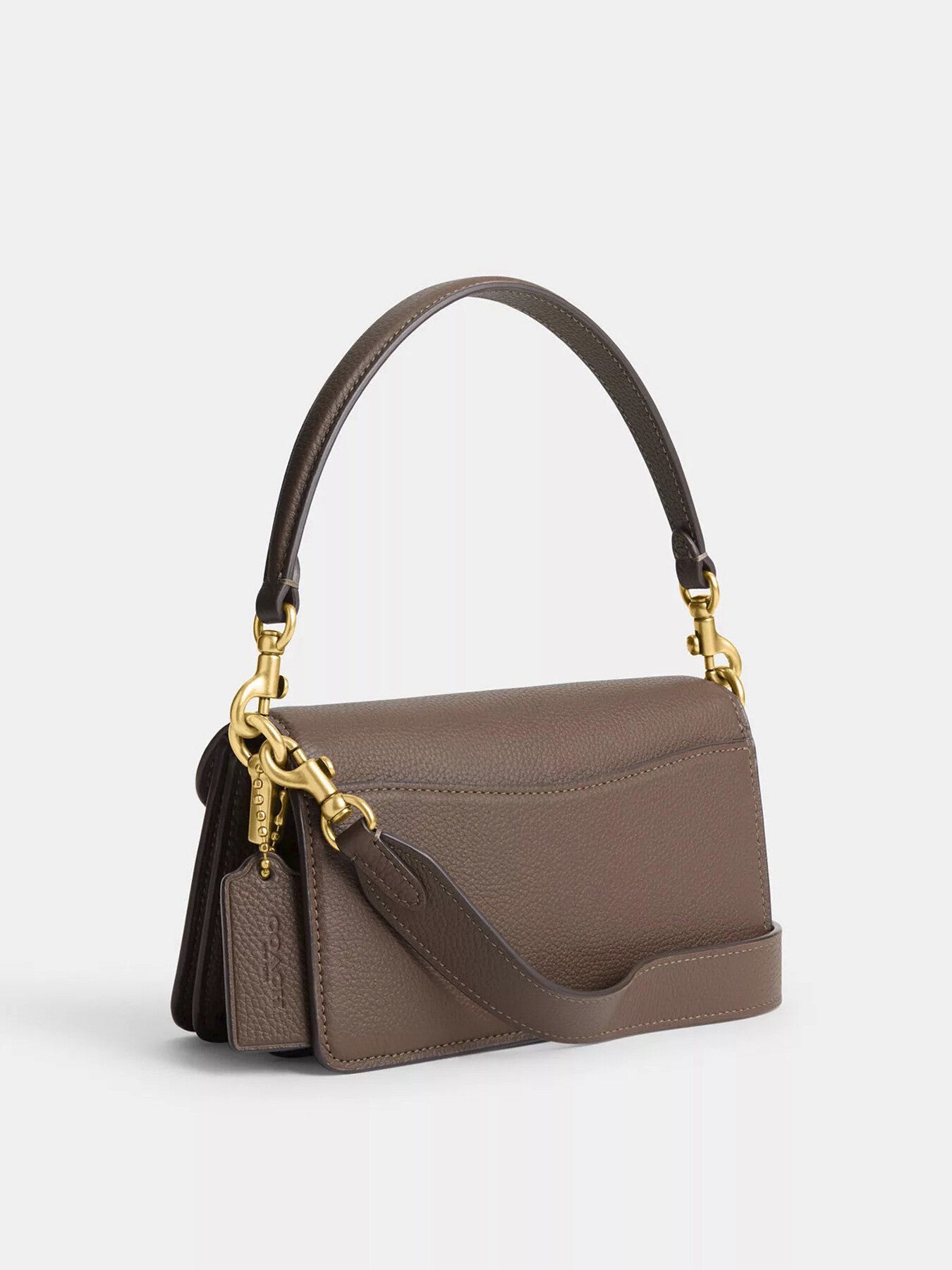 Polished Pebble Leather Tabby Shoulder Bag 20
