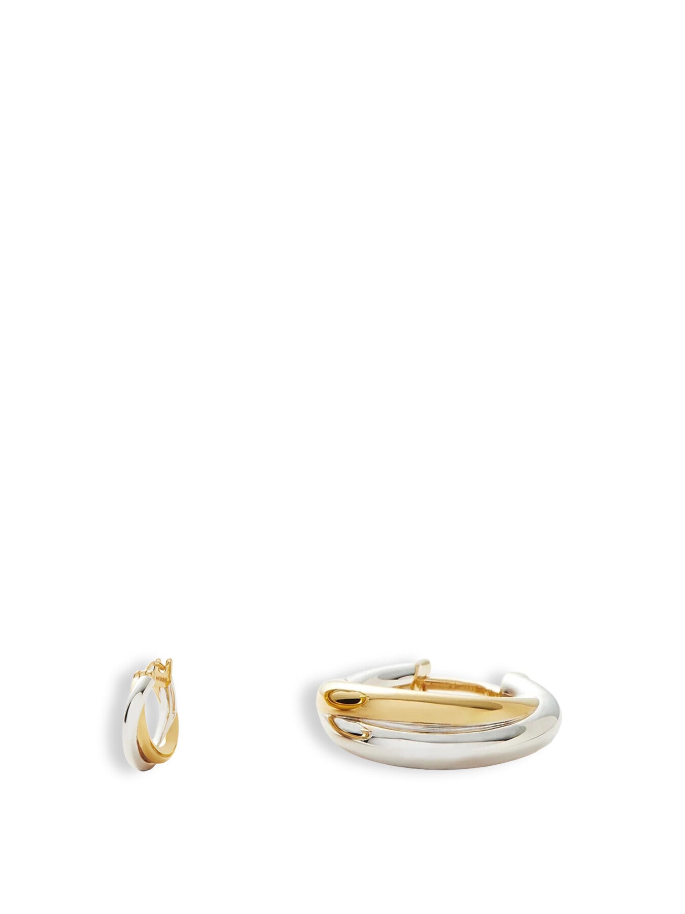 Lucy Williams Chunky Entwine Mini Hoop Earrings