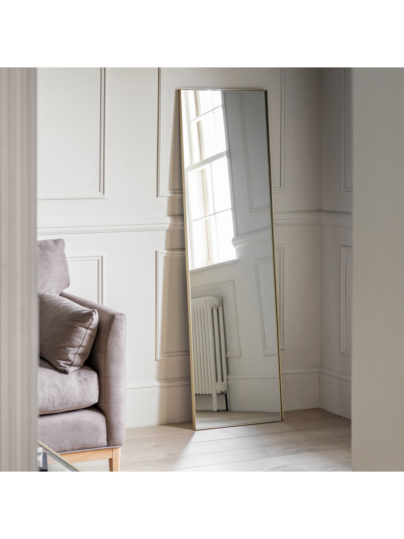 Harper Leaner Mirror 170x50cm Black