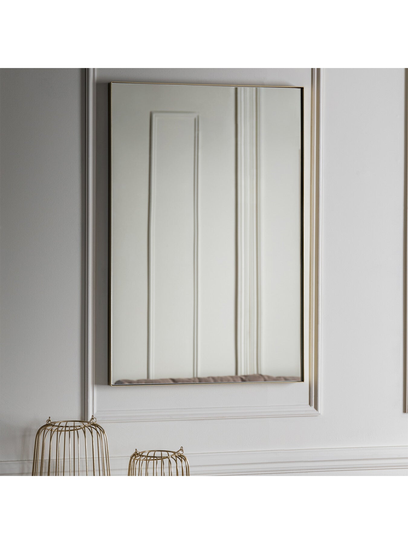 Harper Rectangular Mirror 90x60cm Black