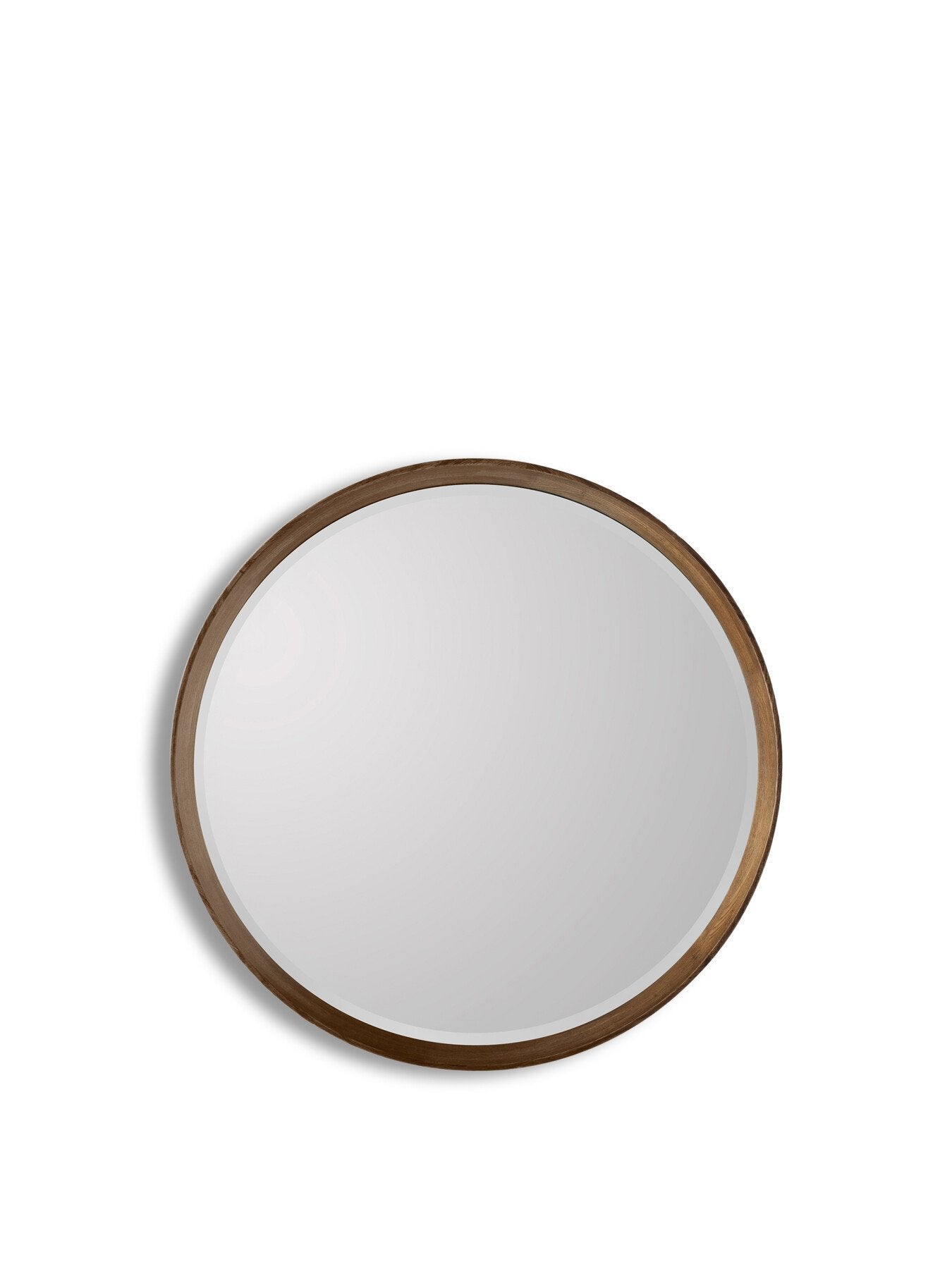 Kimberley Round Mirror 73cm Walnut