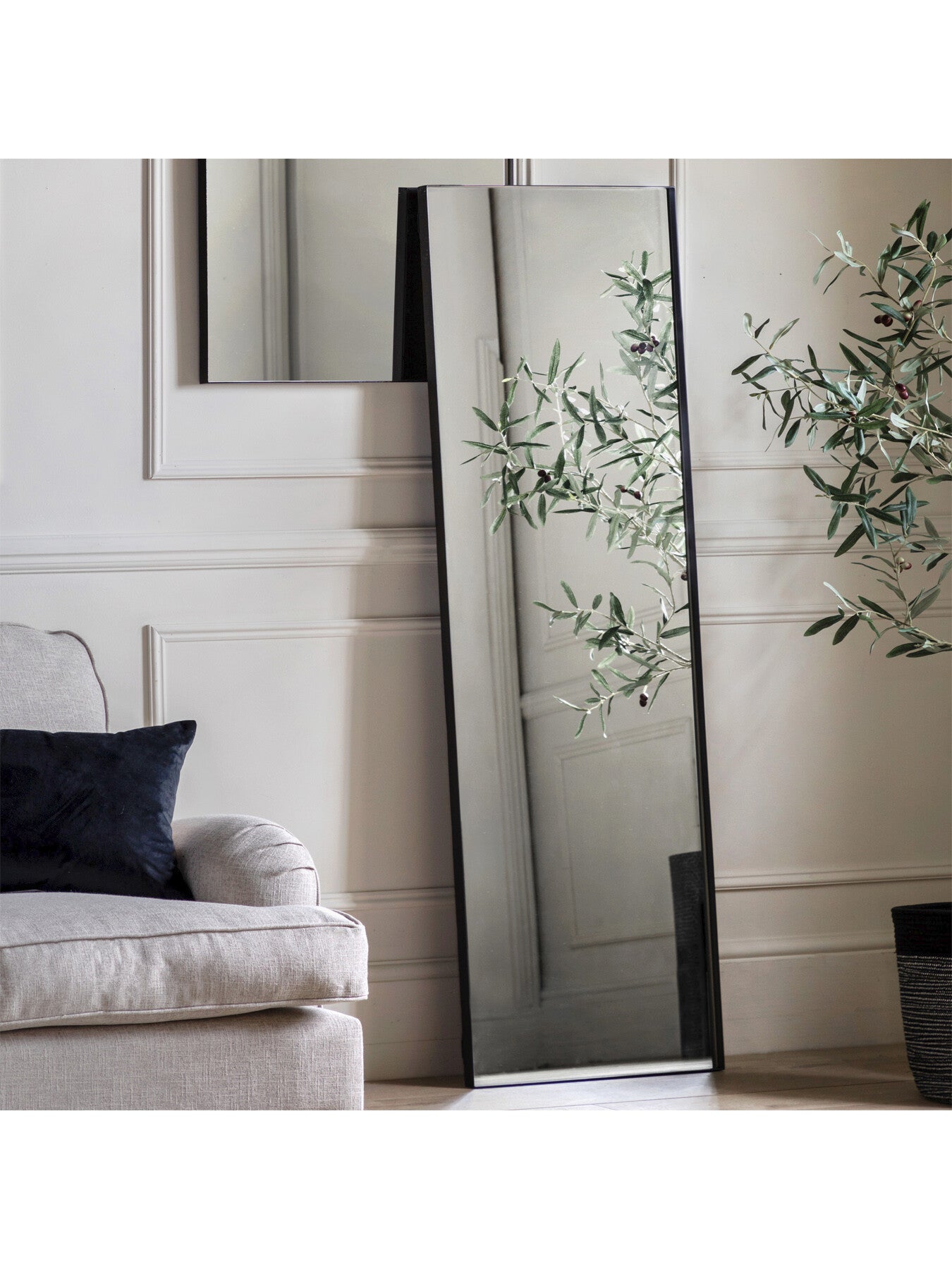 Harper Leaner Mirror 170x50cm Black