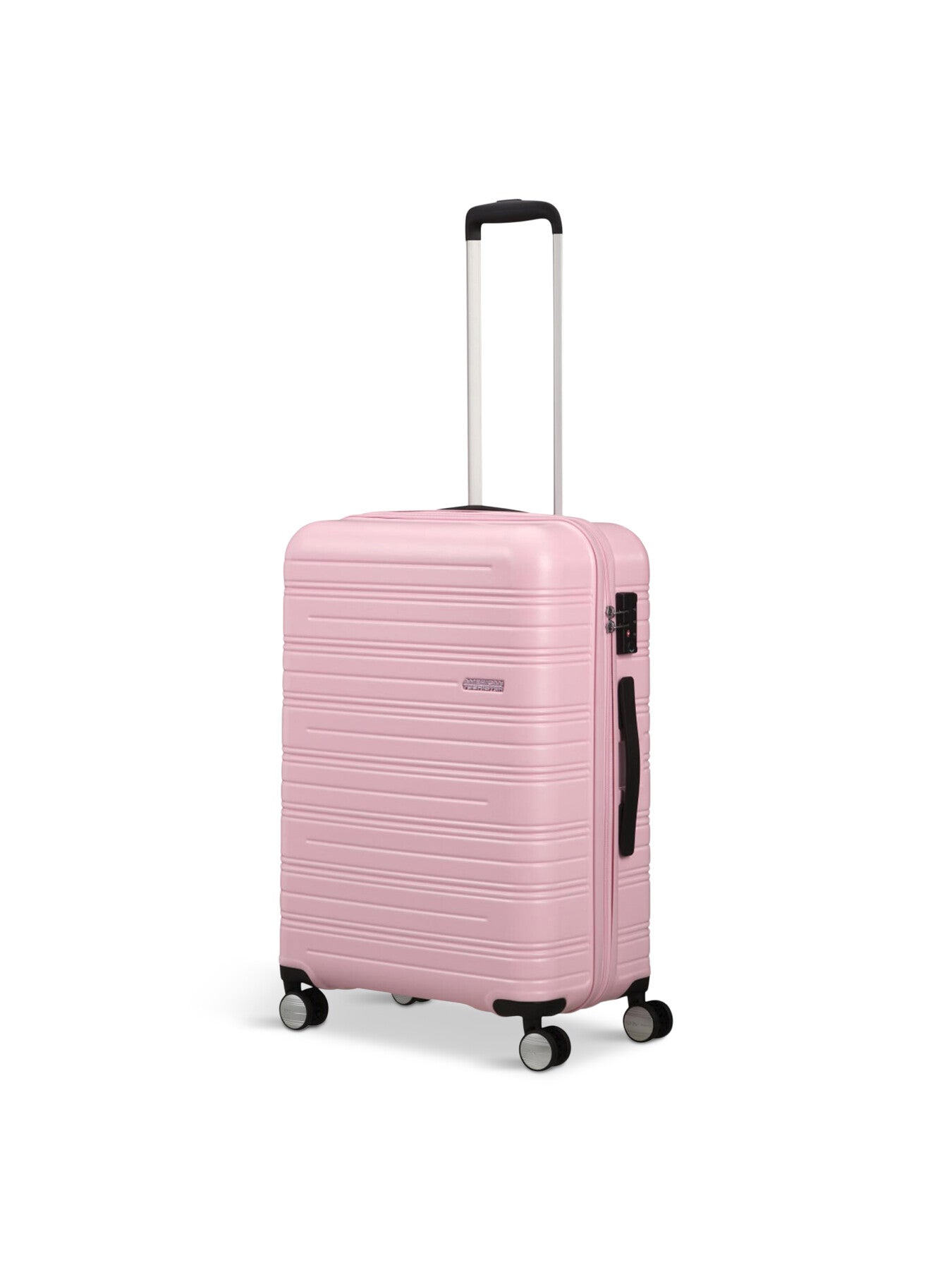 American Tourister High Turn Spinner 67cm Suitcase Matt Powder Pink