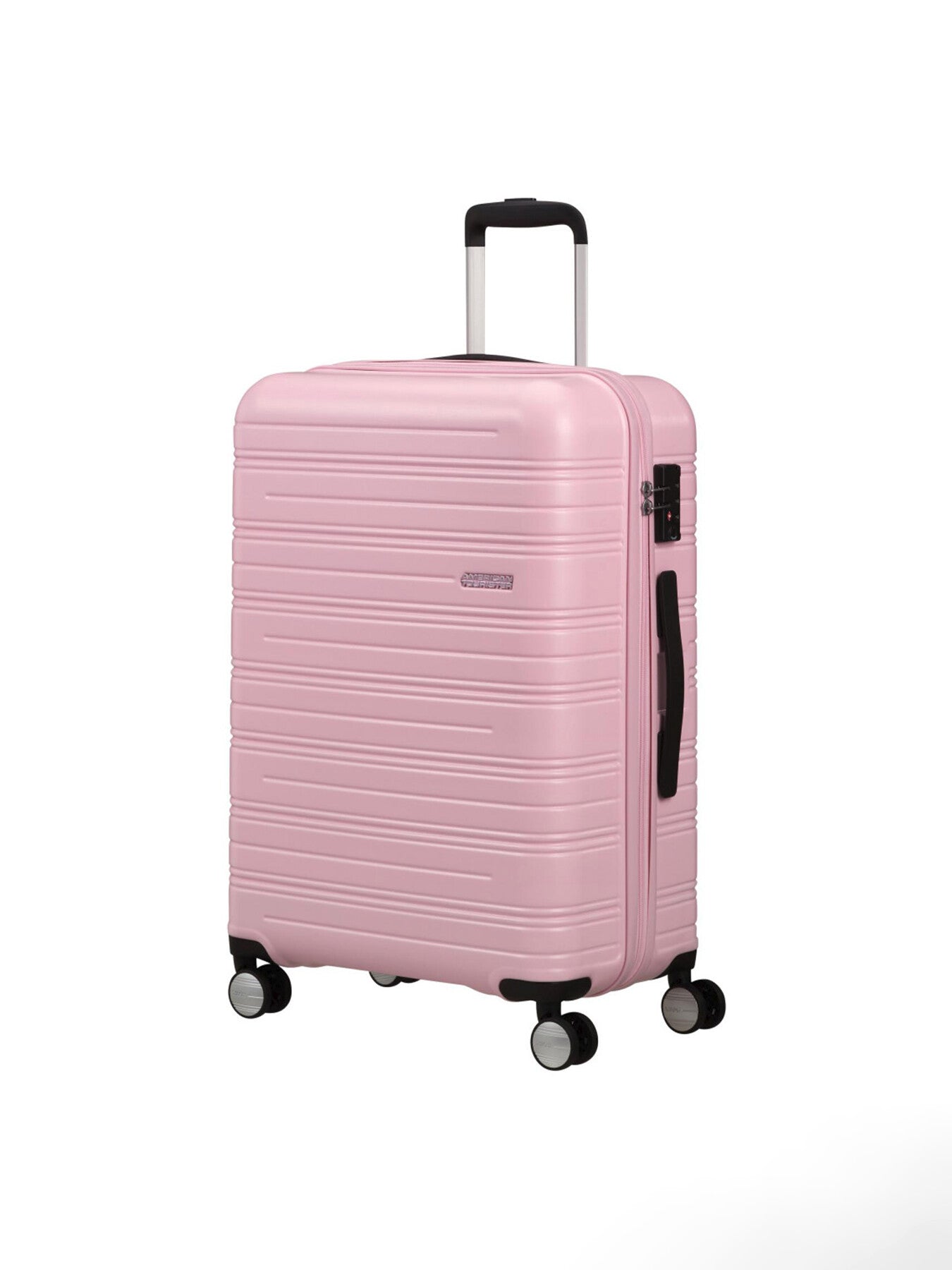 American Tourister High Turn Spinner 67cm Suitcase Matt Powder Pink