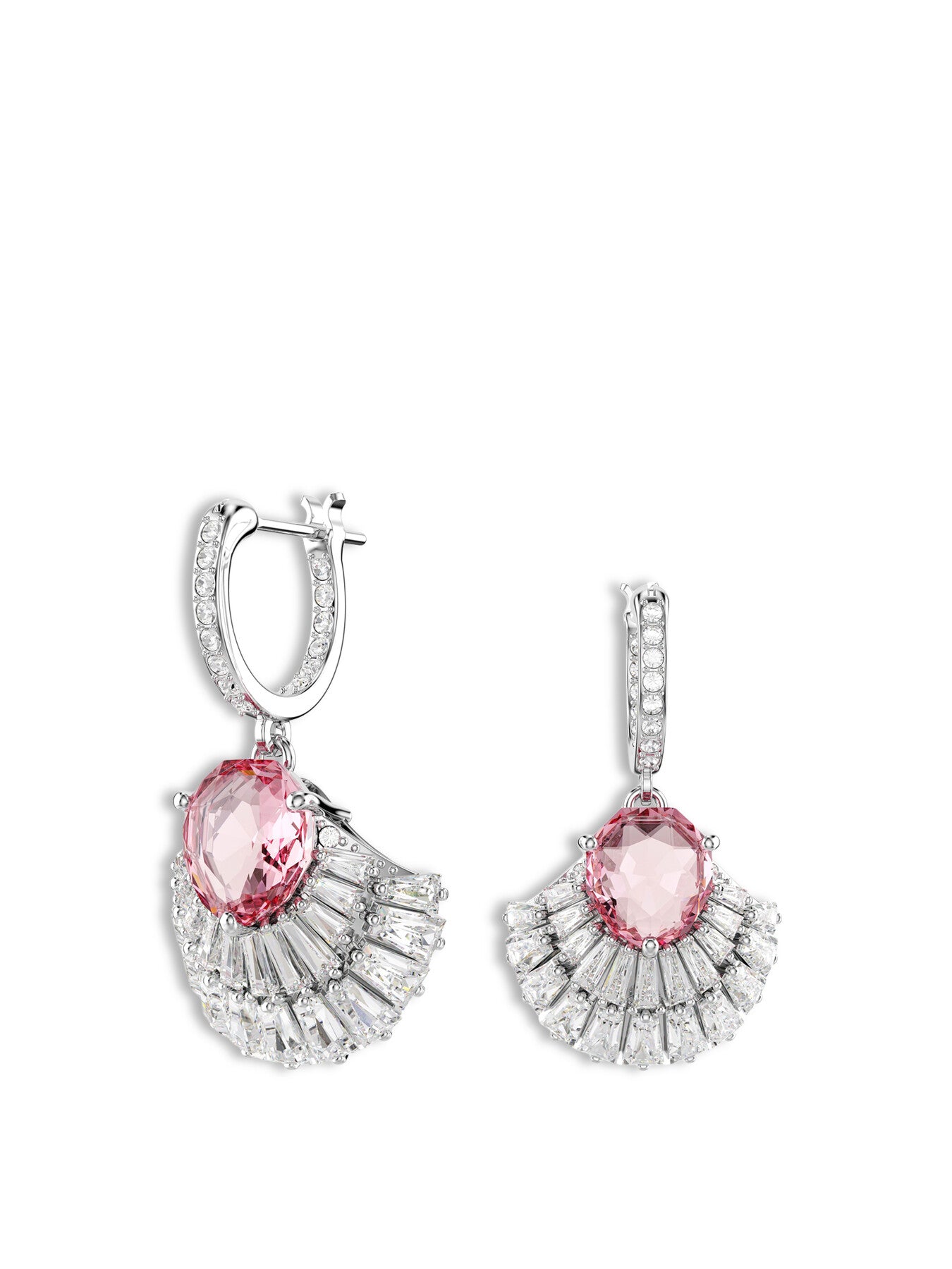 Idyllia E Shell Pierced Earrings Mini Hoop Drop