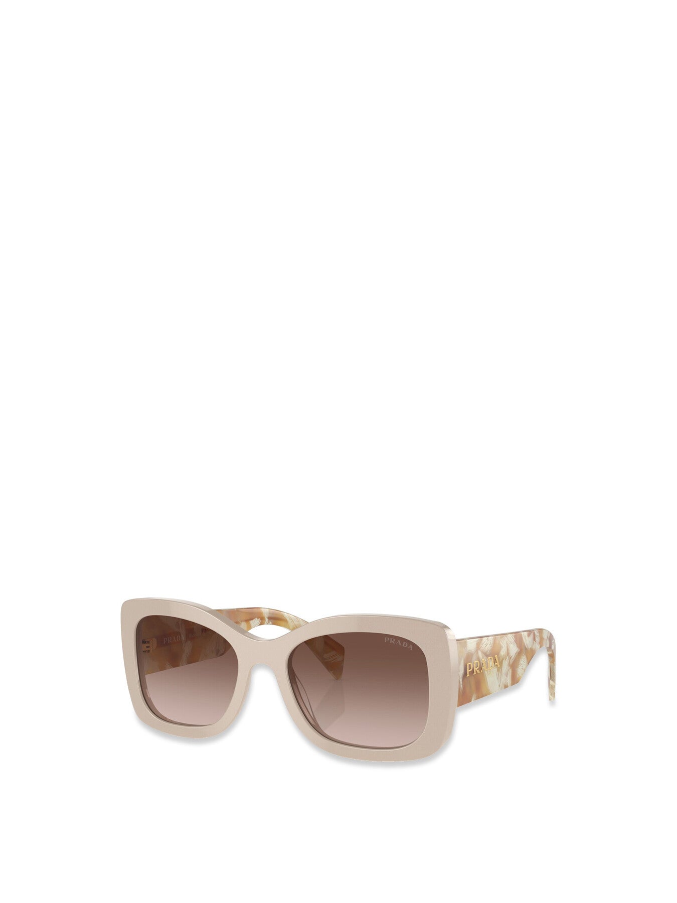 PR A08S Oversized Contrast Arm Acetate Sunglasses