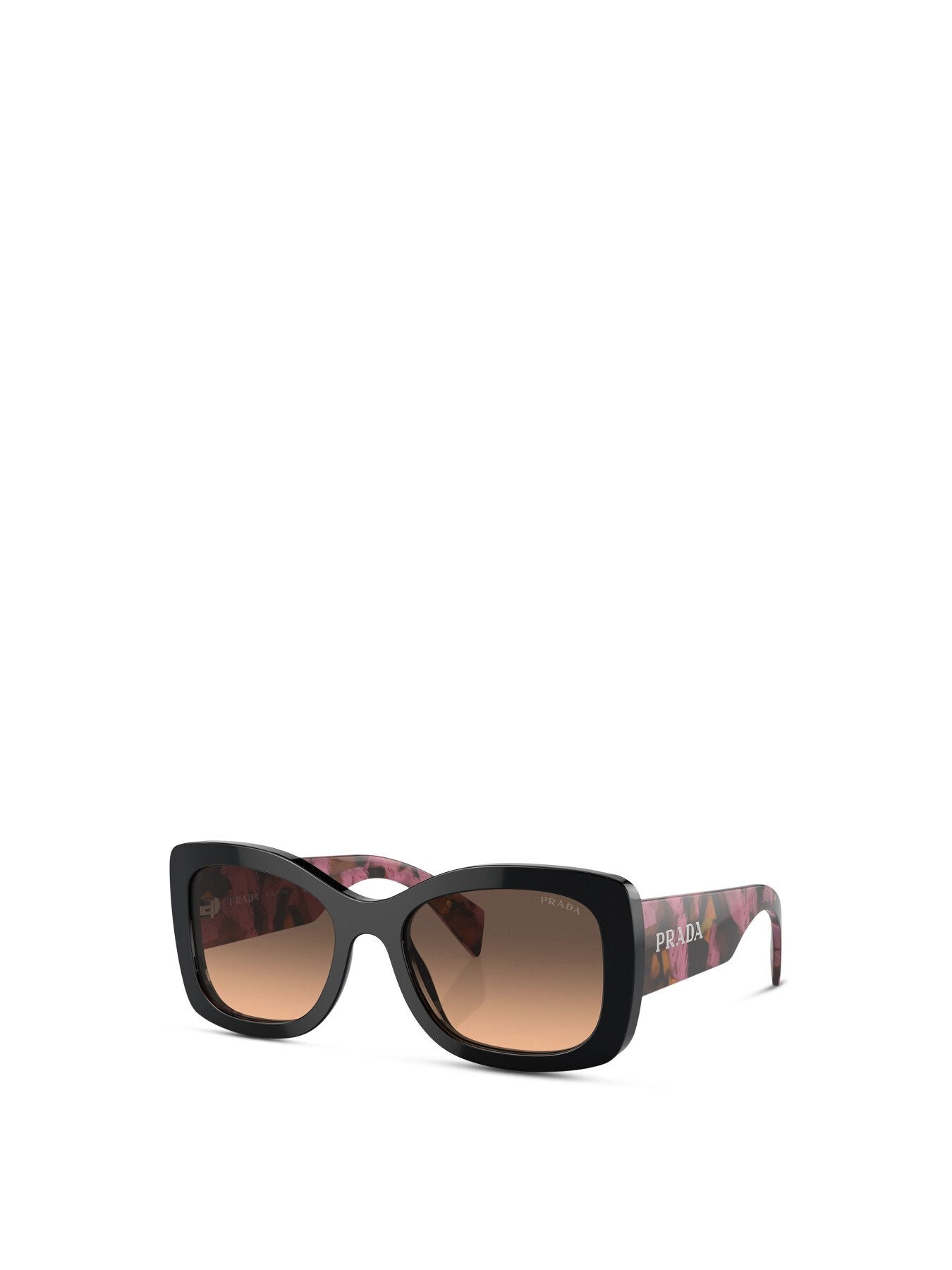 PR A08S Oversized Contrast Arm Acetate Sunglasses