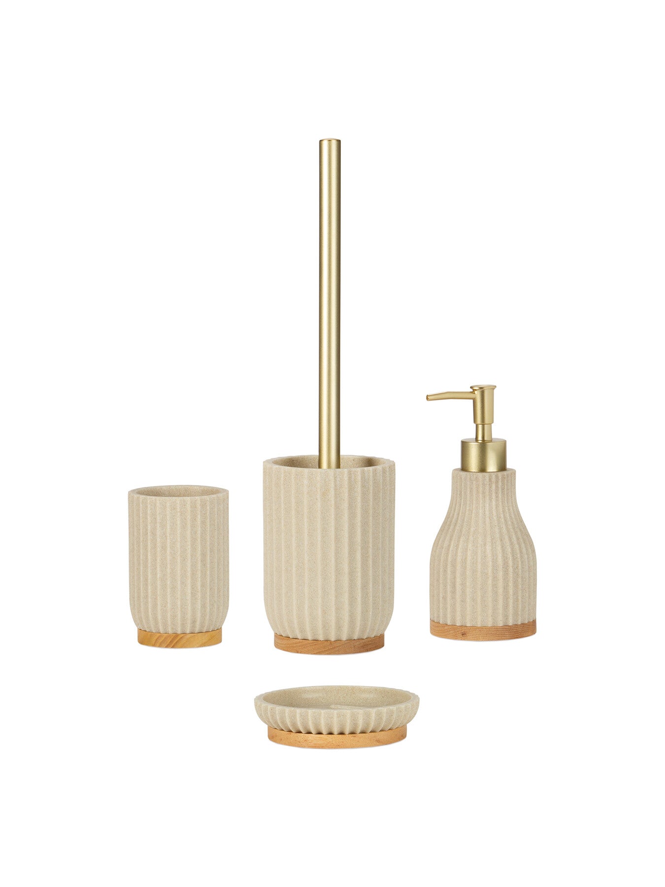Beige Resin Bathroom Dispenser