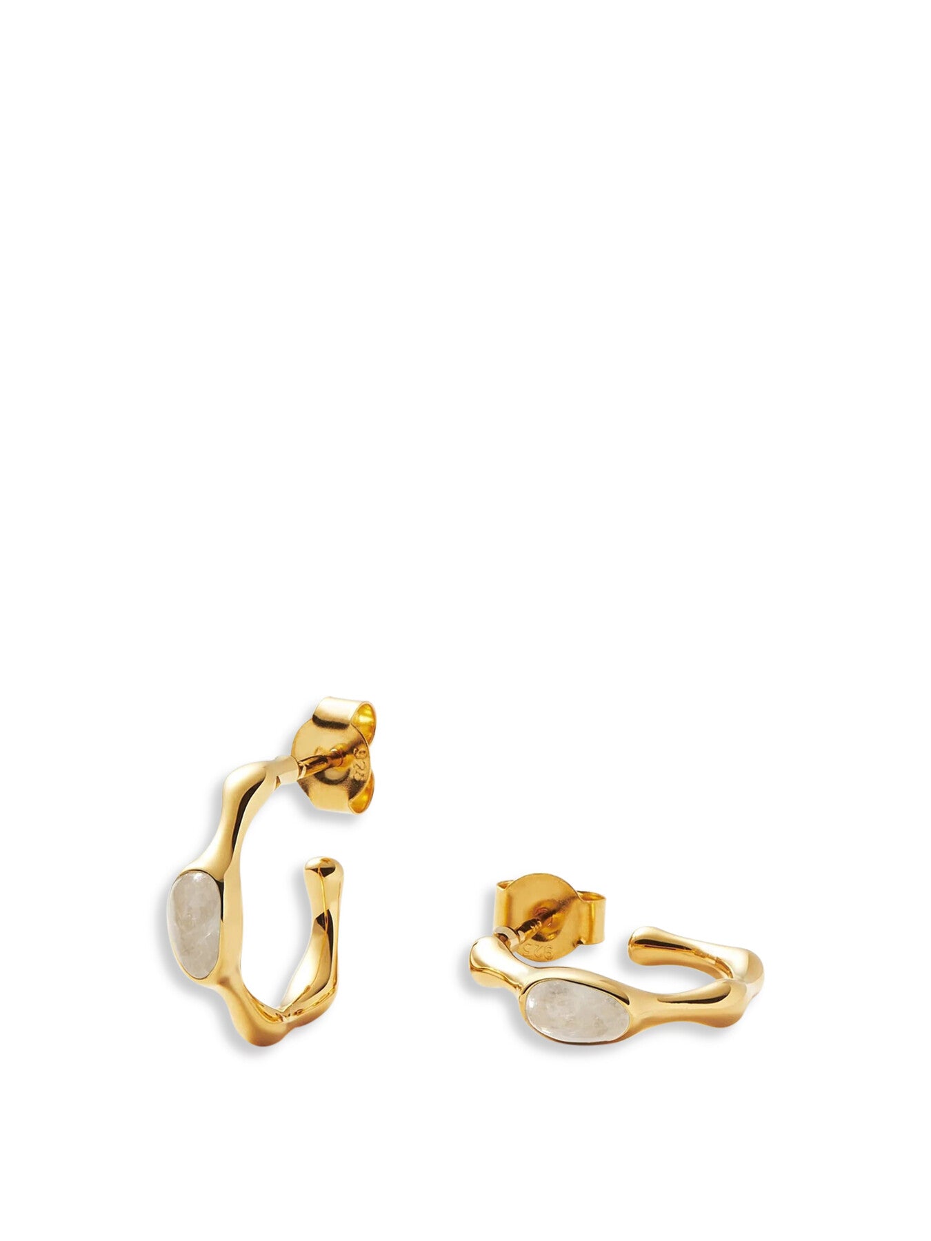 Magma Gemstone Small Hoop Earrings