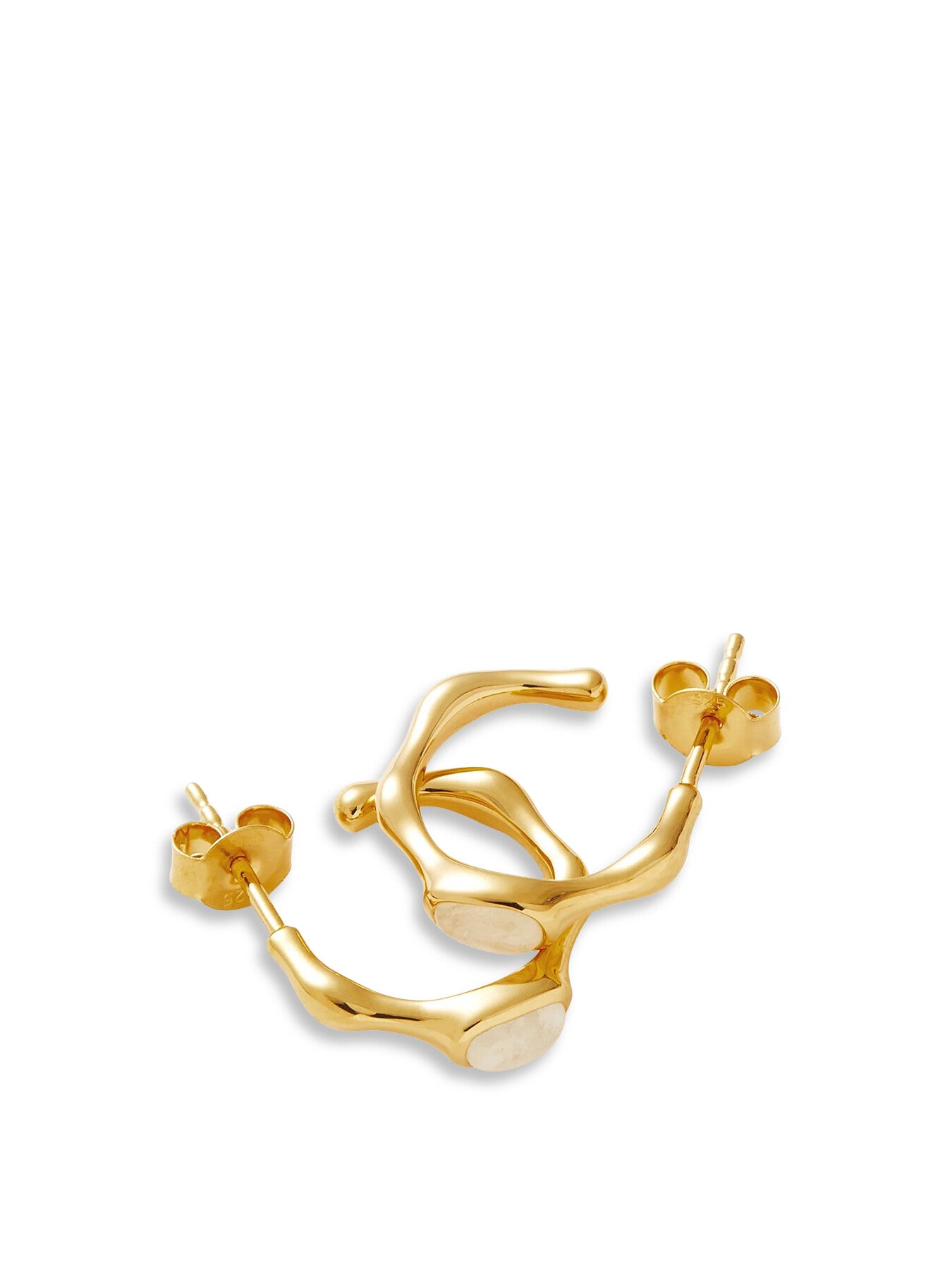 Magma Gemstone Small Hoop Earrings
