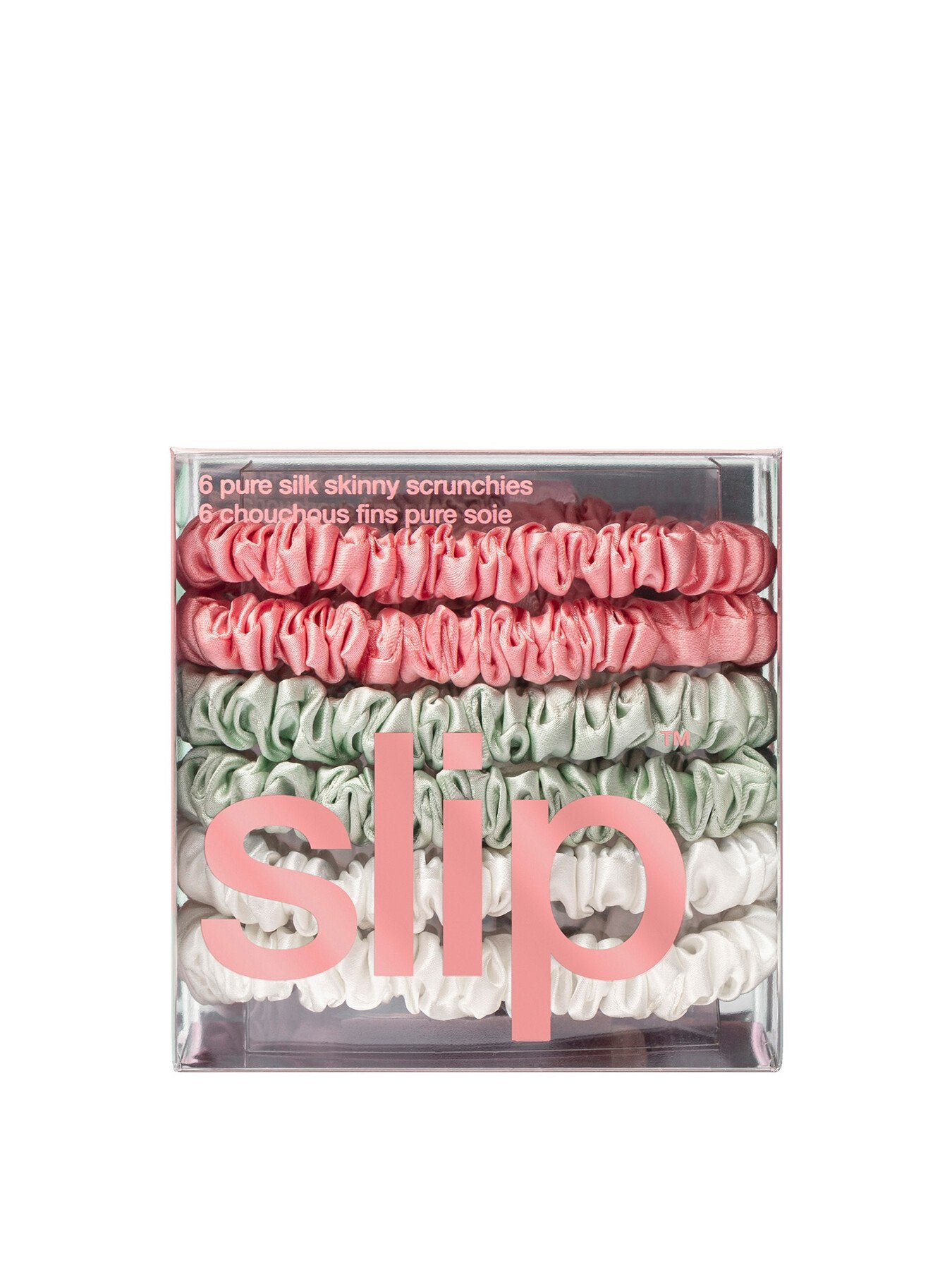 Bellerose Pure Silk Skinny Scrunchies Set of 6