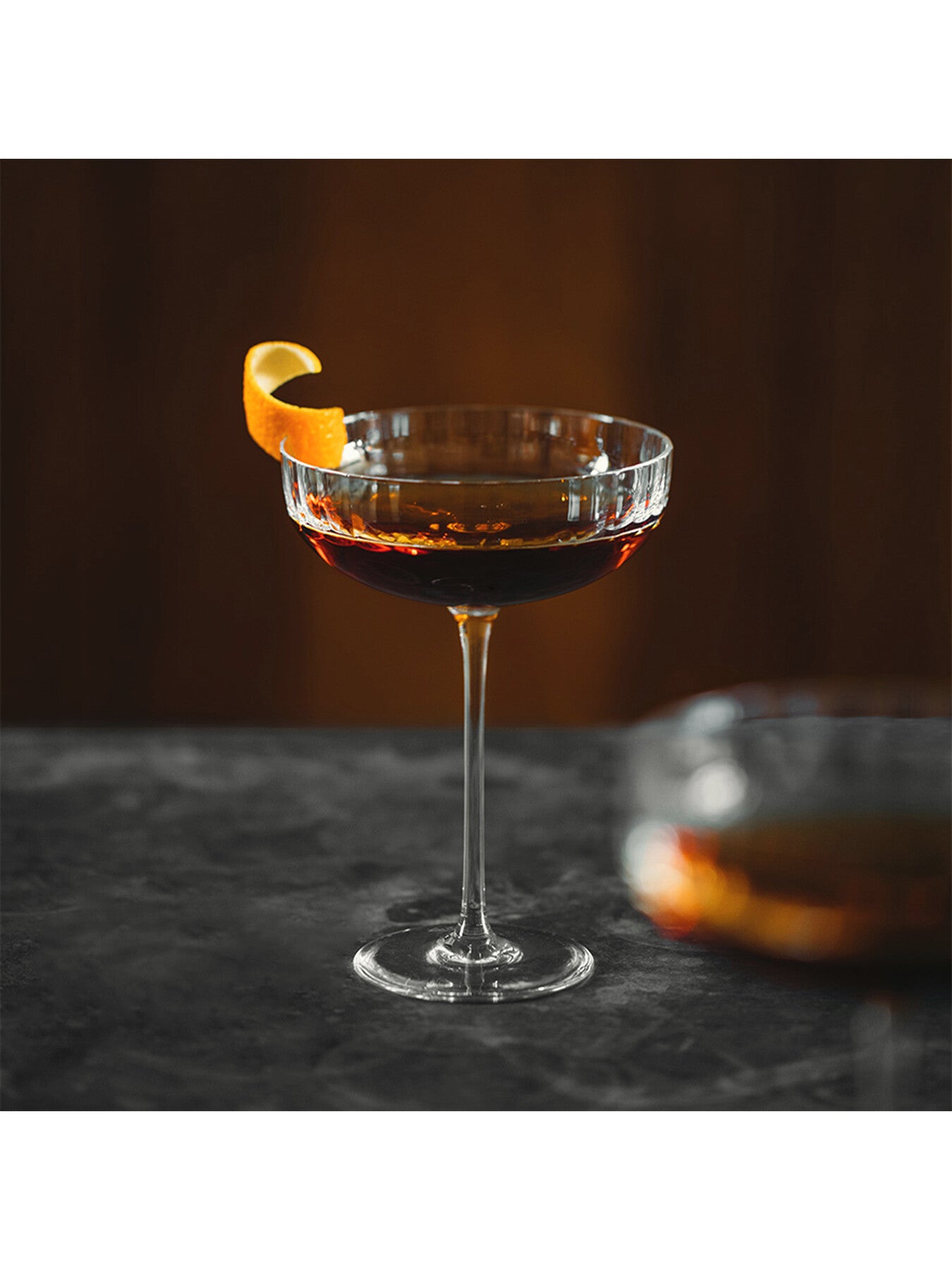 Large Fluted Coupe Glass