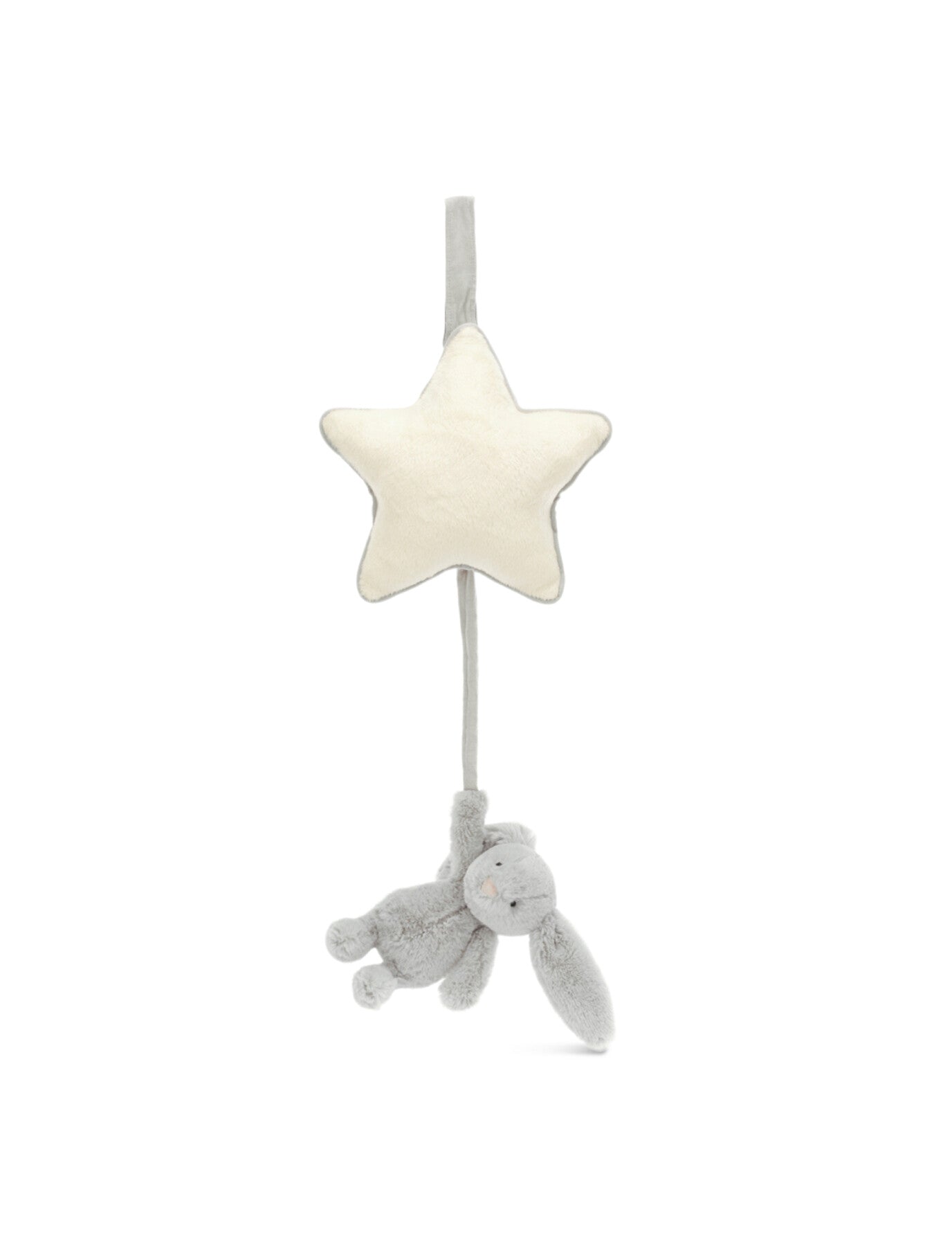 Bashful Silver Bunny Musical Pull