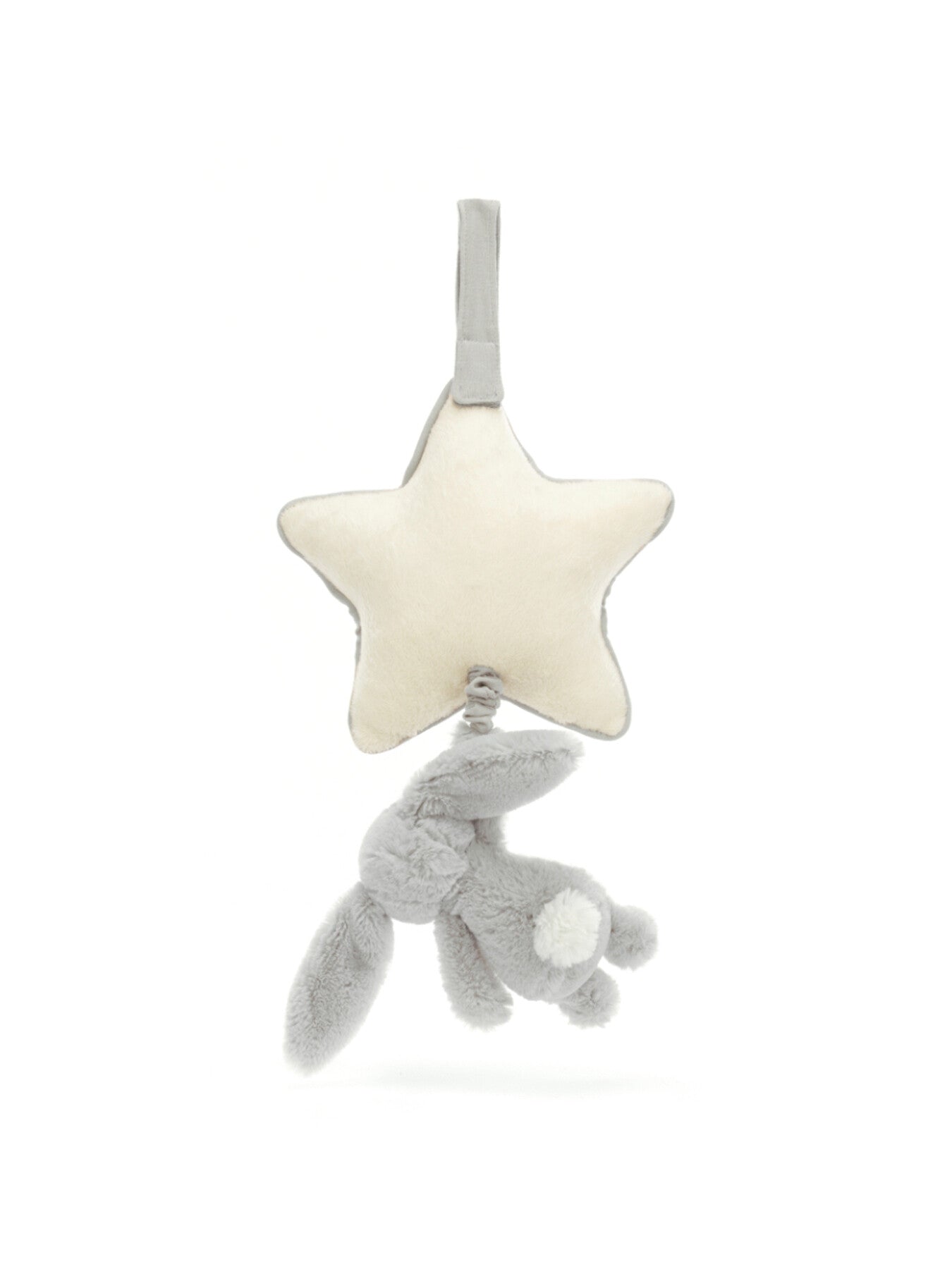 Bashful Silver Bunny Musical Pull