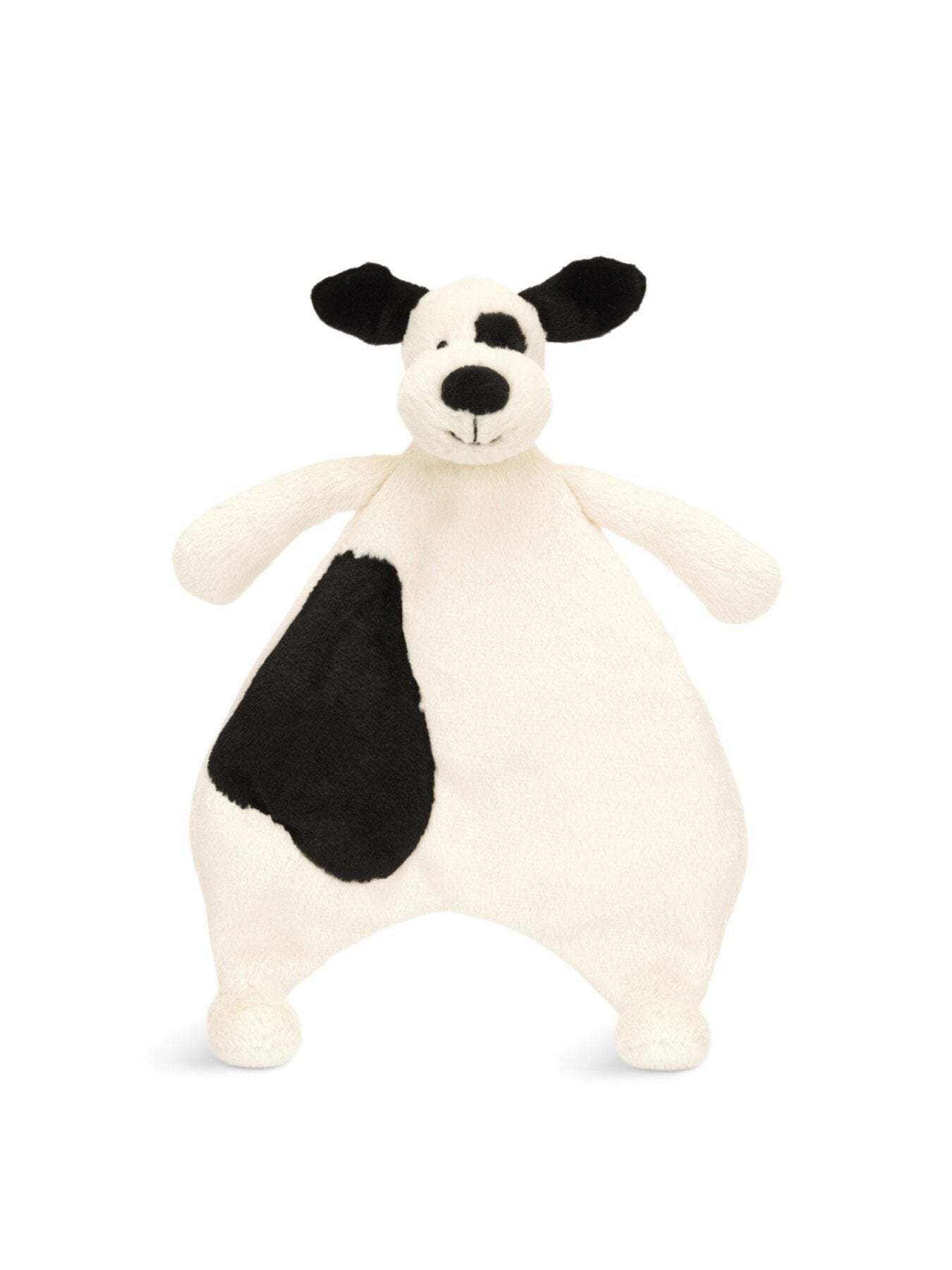 Bashful Black Cream Puppy Comforter