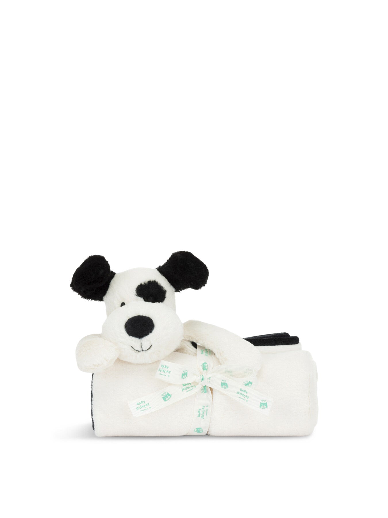 Bashful Black Cream Puppy Blankie