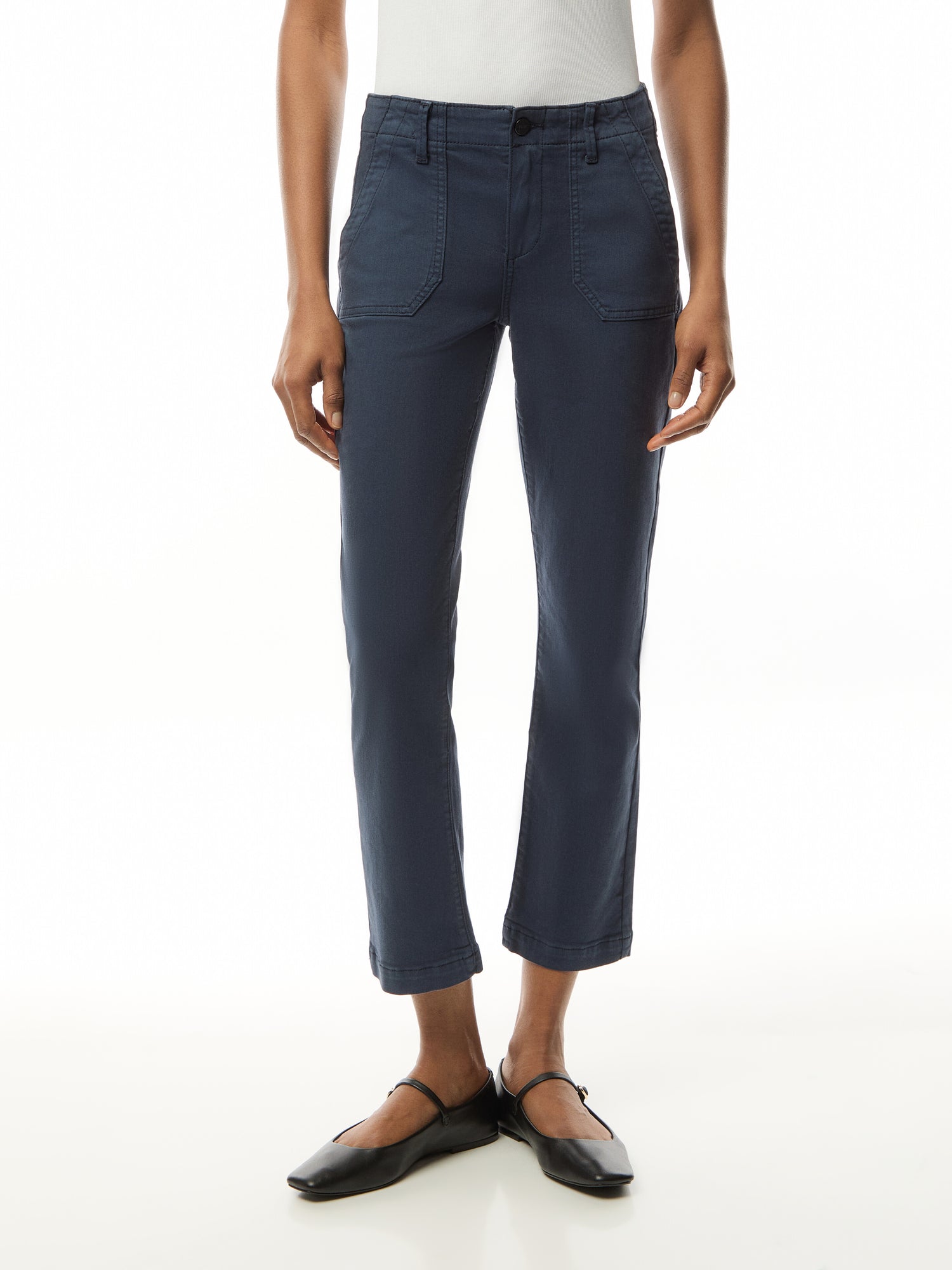Mayslie Straight Ankle Jeans