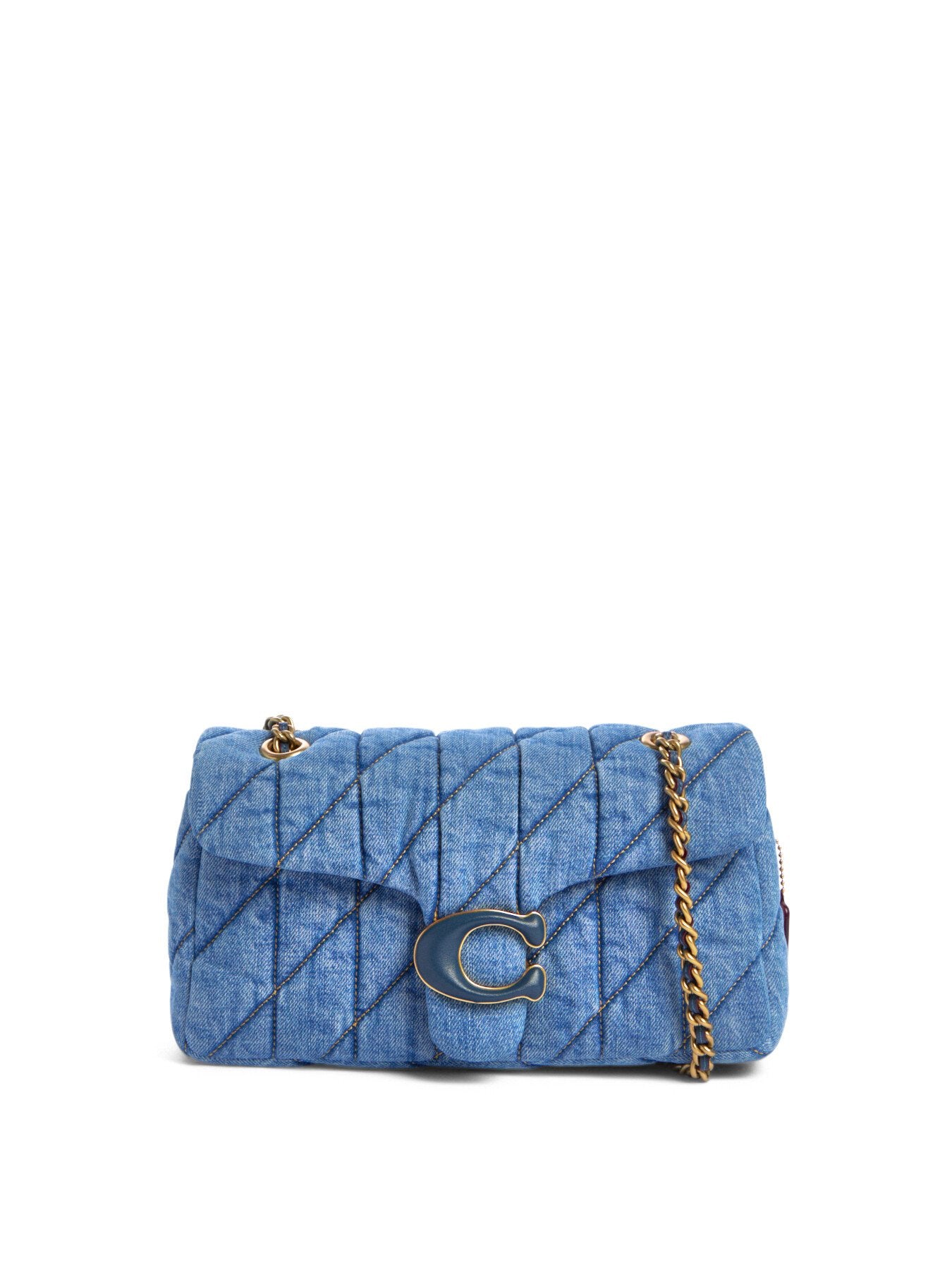 Tabby Quilted Shoulder Bag 26 Denim
