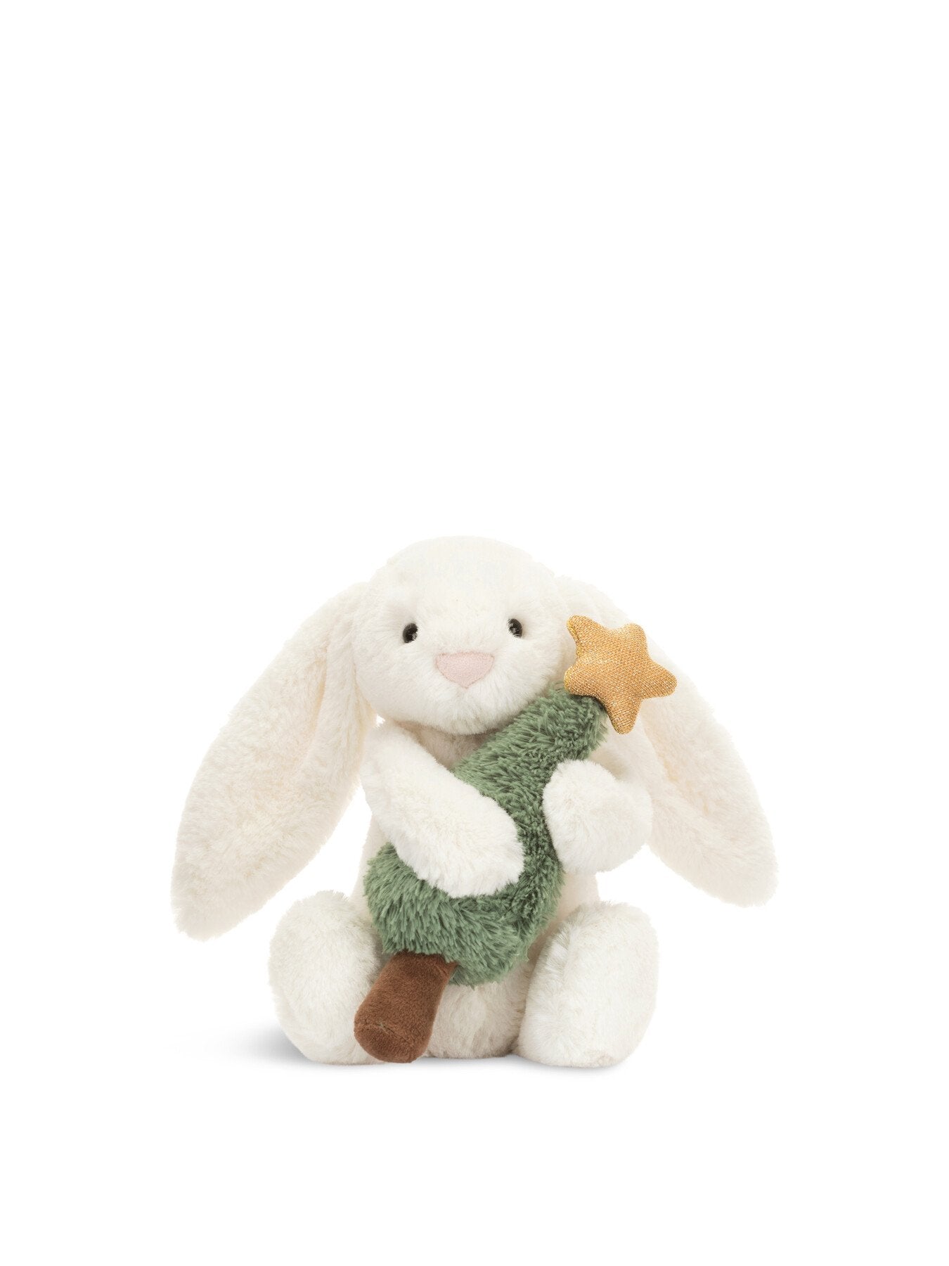 Bashful Bunny with Christmas Tree