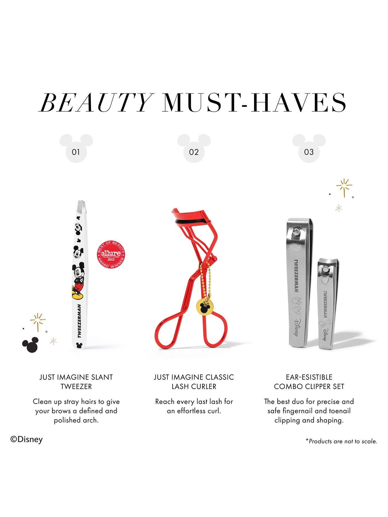 Disneys Mickey Mouse and Minnie Mouse Just Imagine Slant Tweezer
