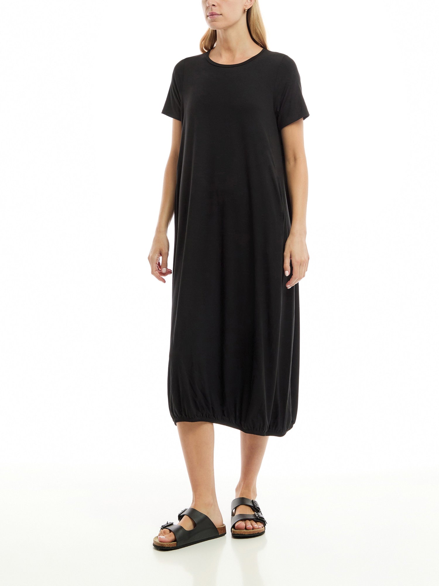 Fine Jersey Lantern Dress