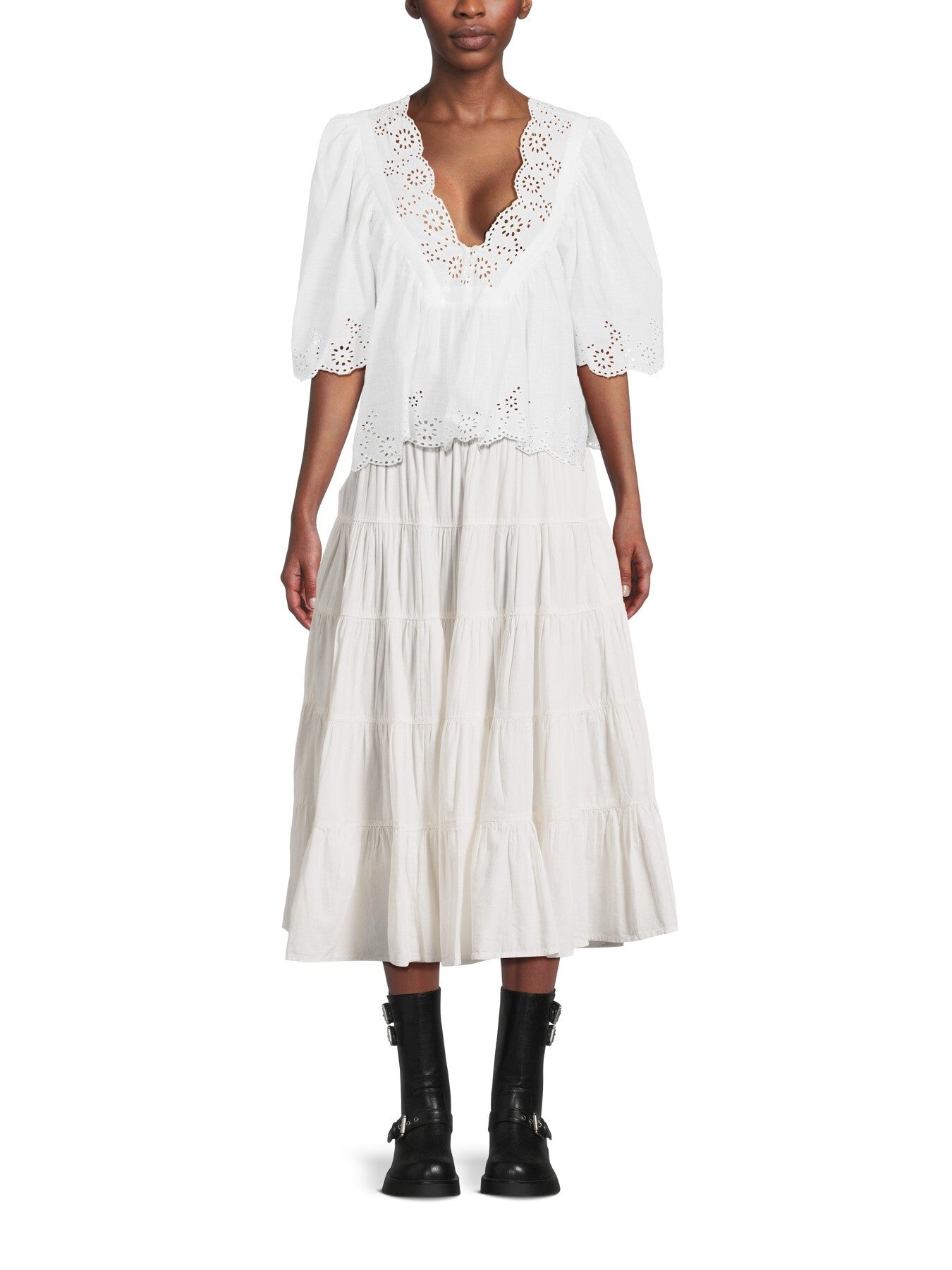 Costa Eyelet Top