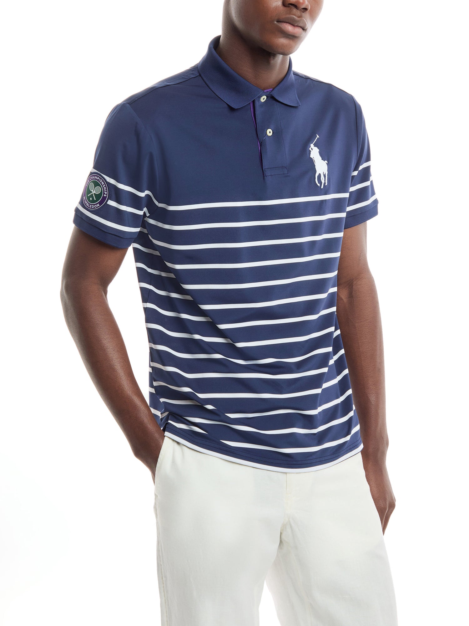 Wimbledon Stripe BPP Polo Top