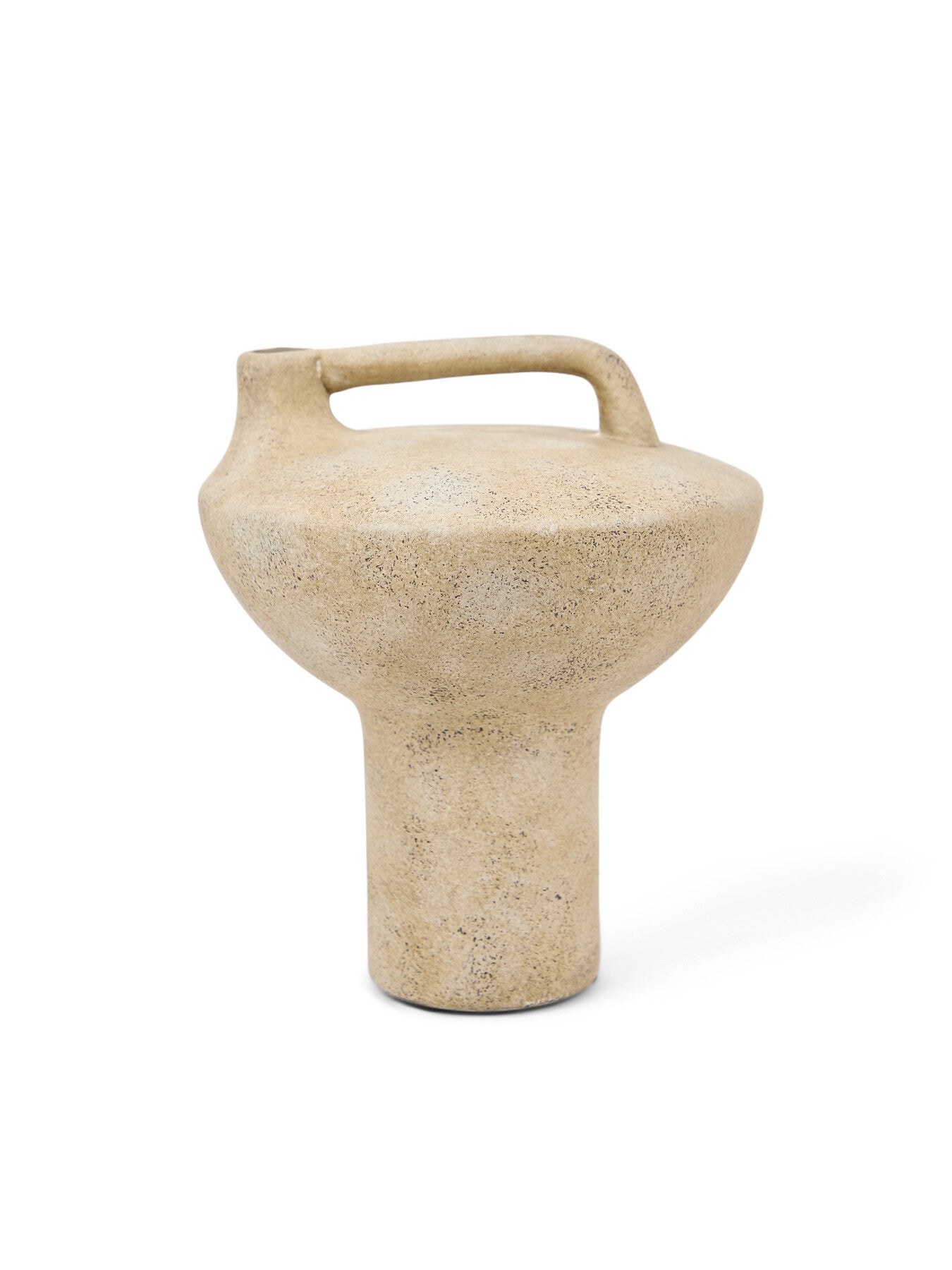 Distressed Terracotta Vase With Handle