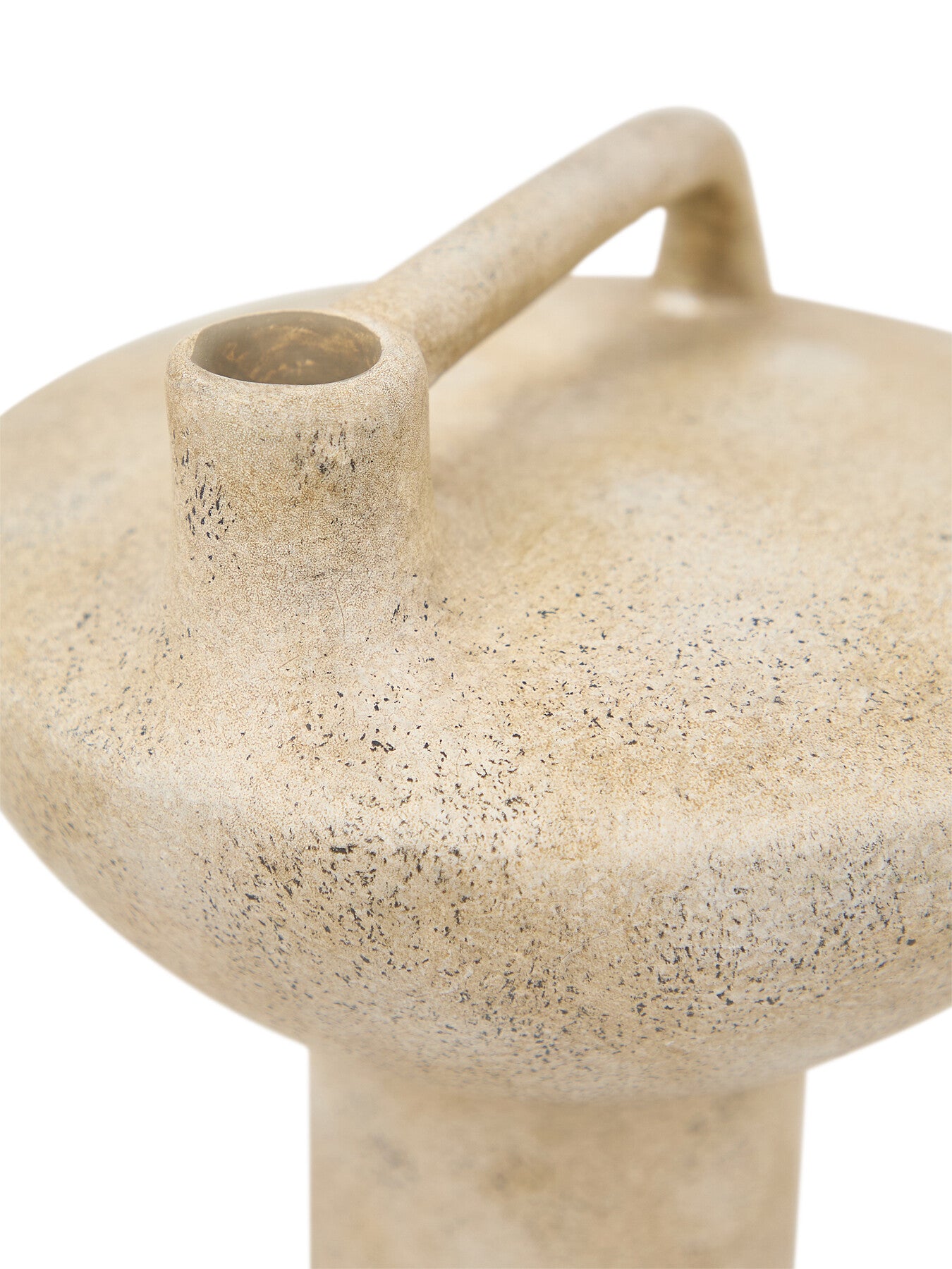 Distressed Terracotta Vase With Handle