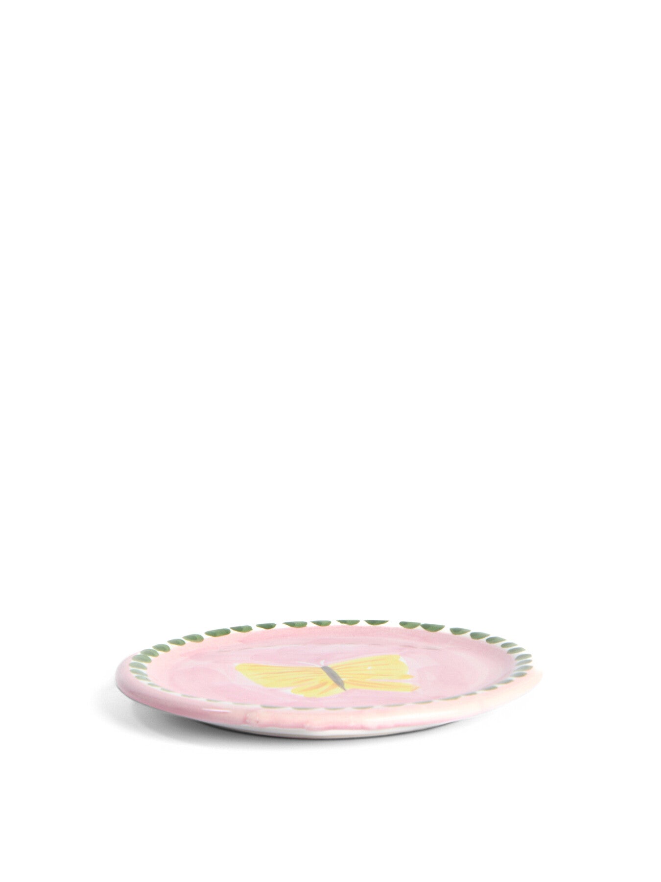Materia Decorated Butterfly Bread Plate