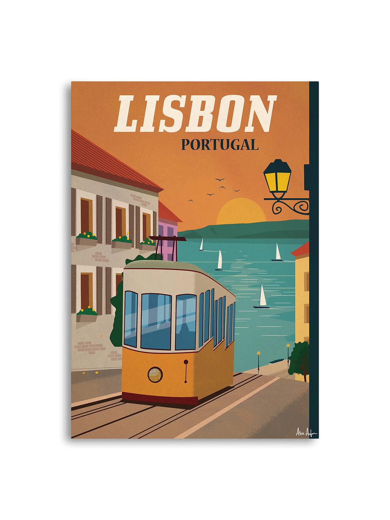 Alex Asfour Lisbon Travel Poster