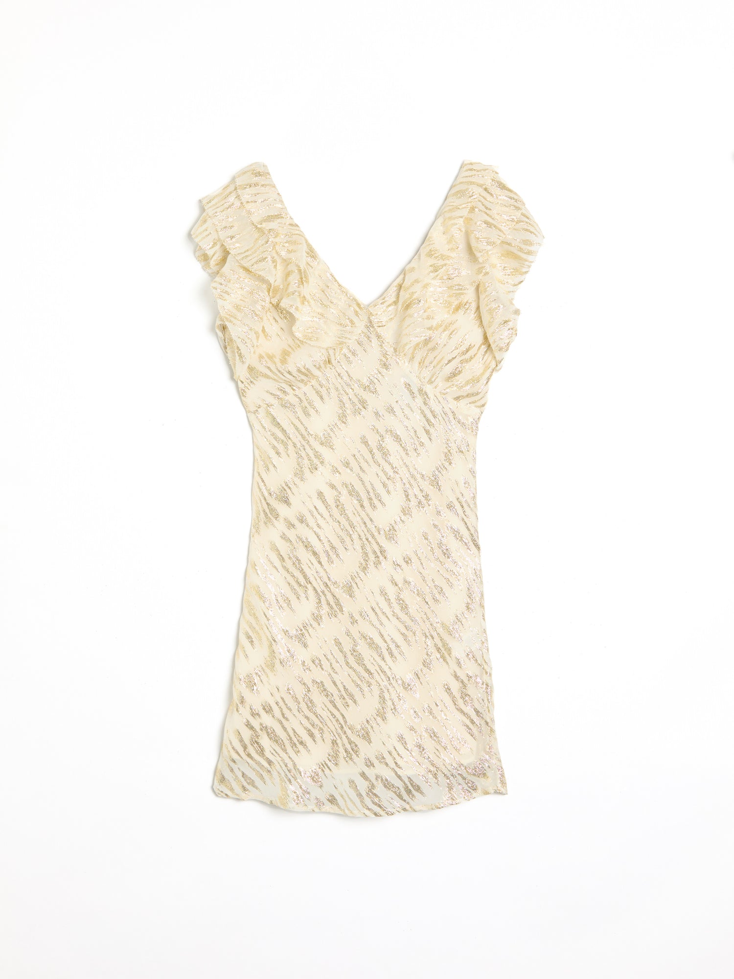 Cream Jacquard Tilda Mini Dress