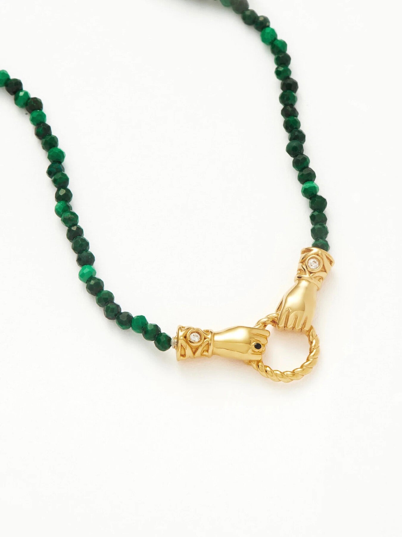 Harris Reed Mini Beaded Gemstone Necklace