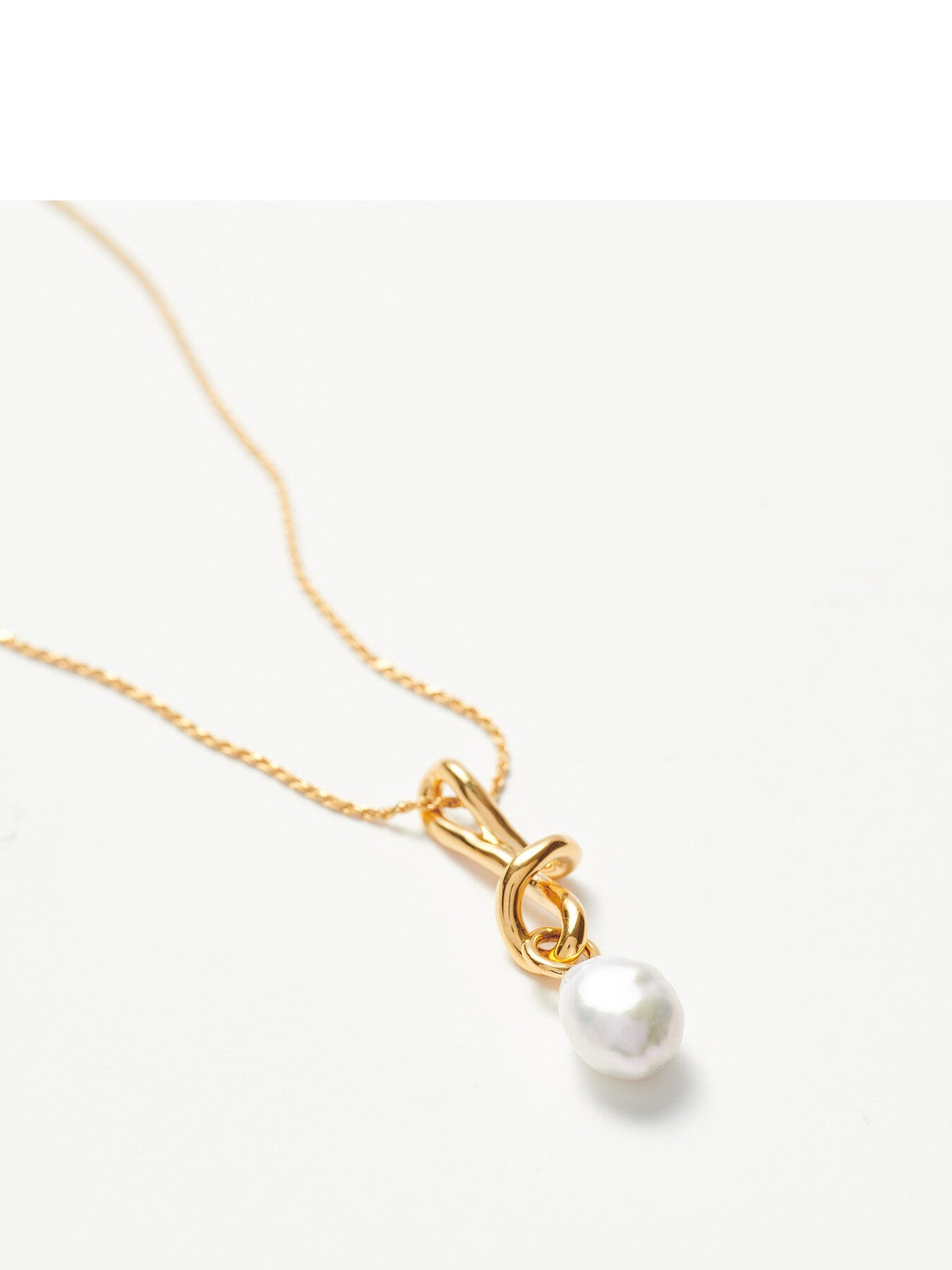 Molten Baroque Pearl Drop Pendant NL