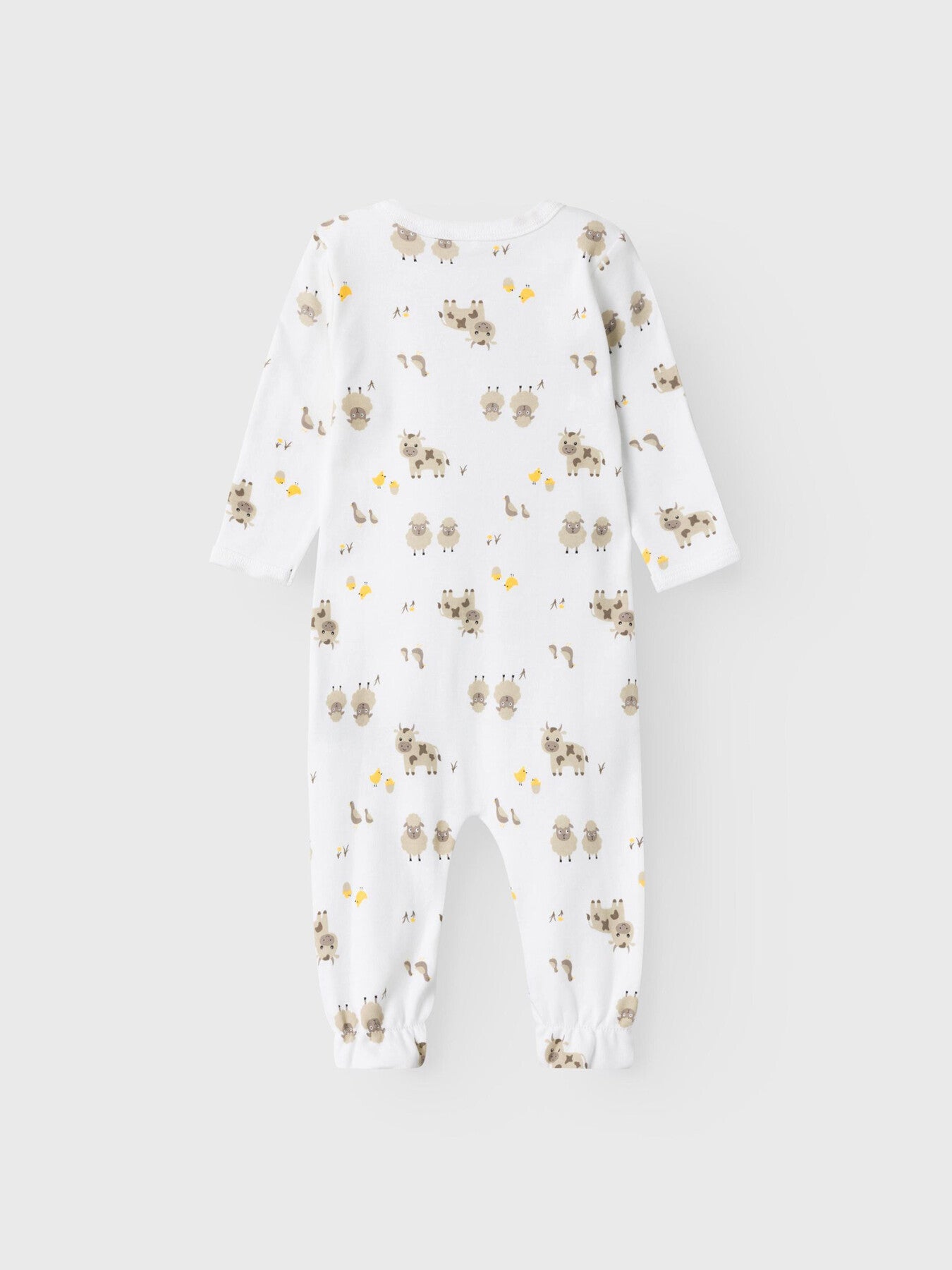 NbmnNightsuit Farm Animal Print Babygrow